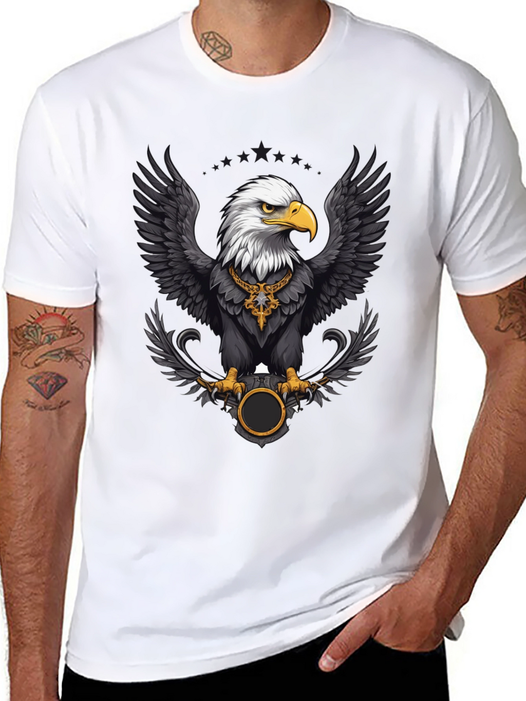 Eagle Graphic Tee - Bold Black T-Shirt