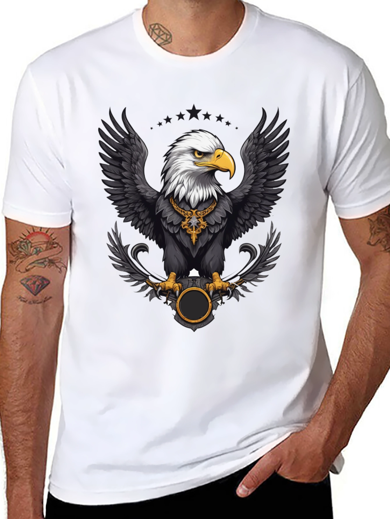 Eagle Graphic Tee - Bold Black T-Shirt