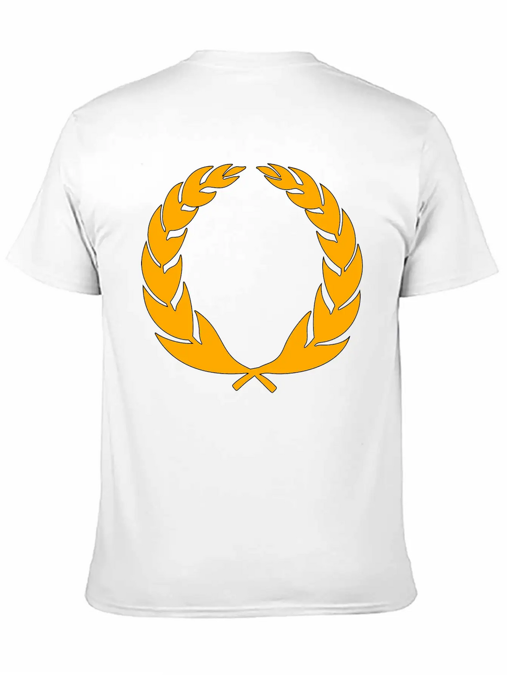 Stylised Laurel Wreath Essential Cotton Tee For Daily Outfits – Unisex Style