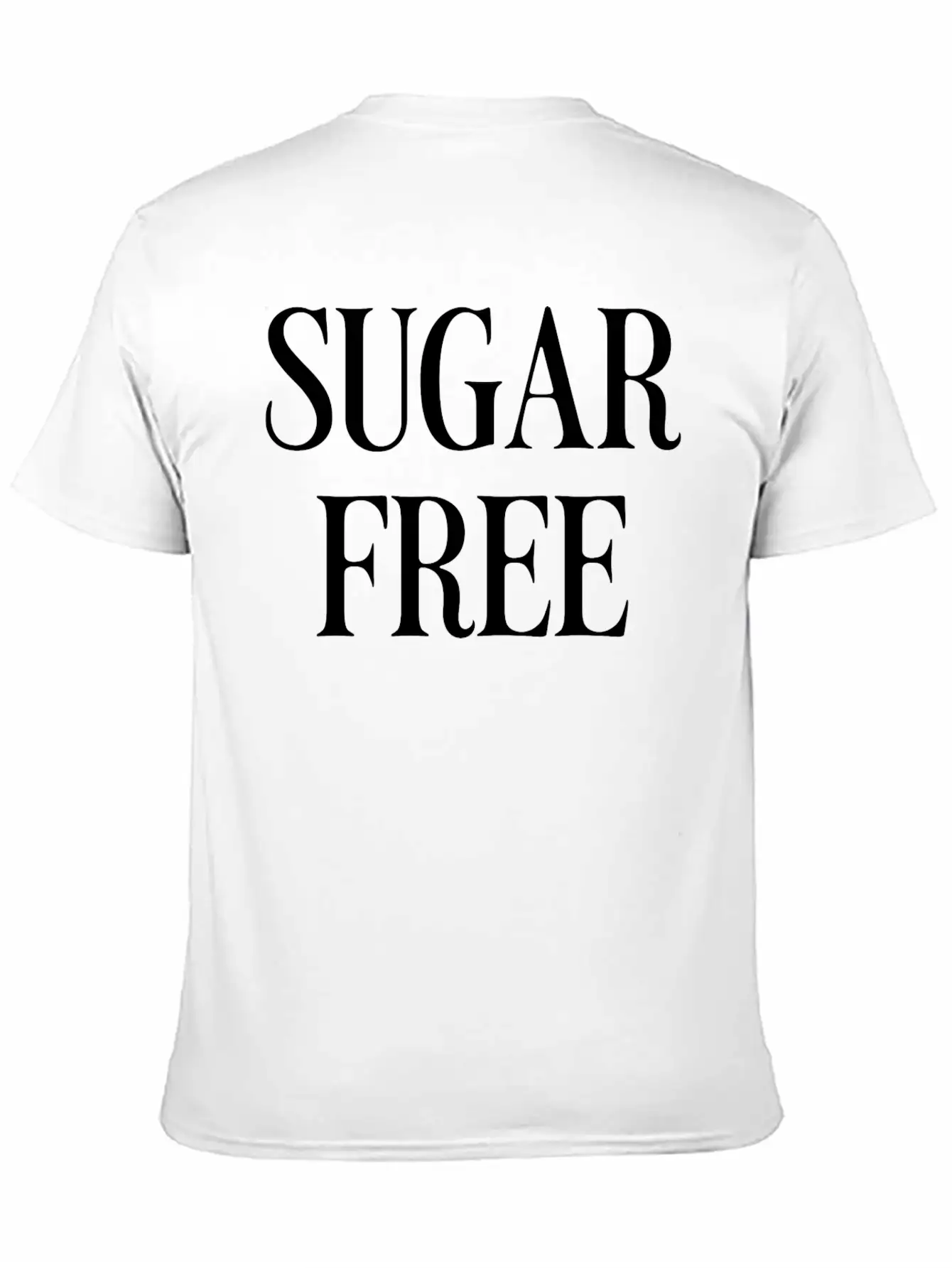 Sugar Free Unisex Casual T-Shirt – Clean Design For Daily Comfort