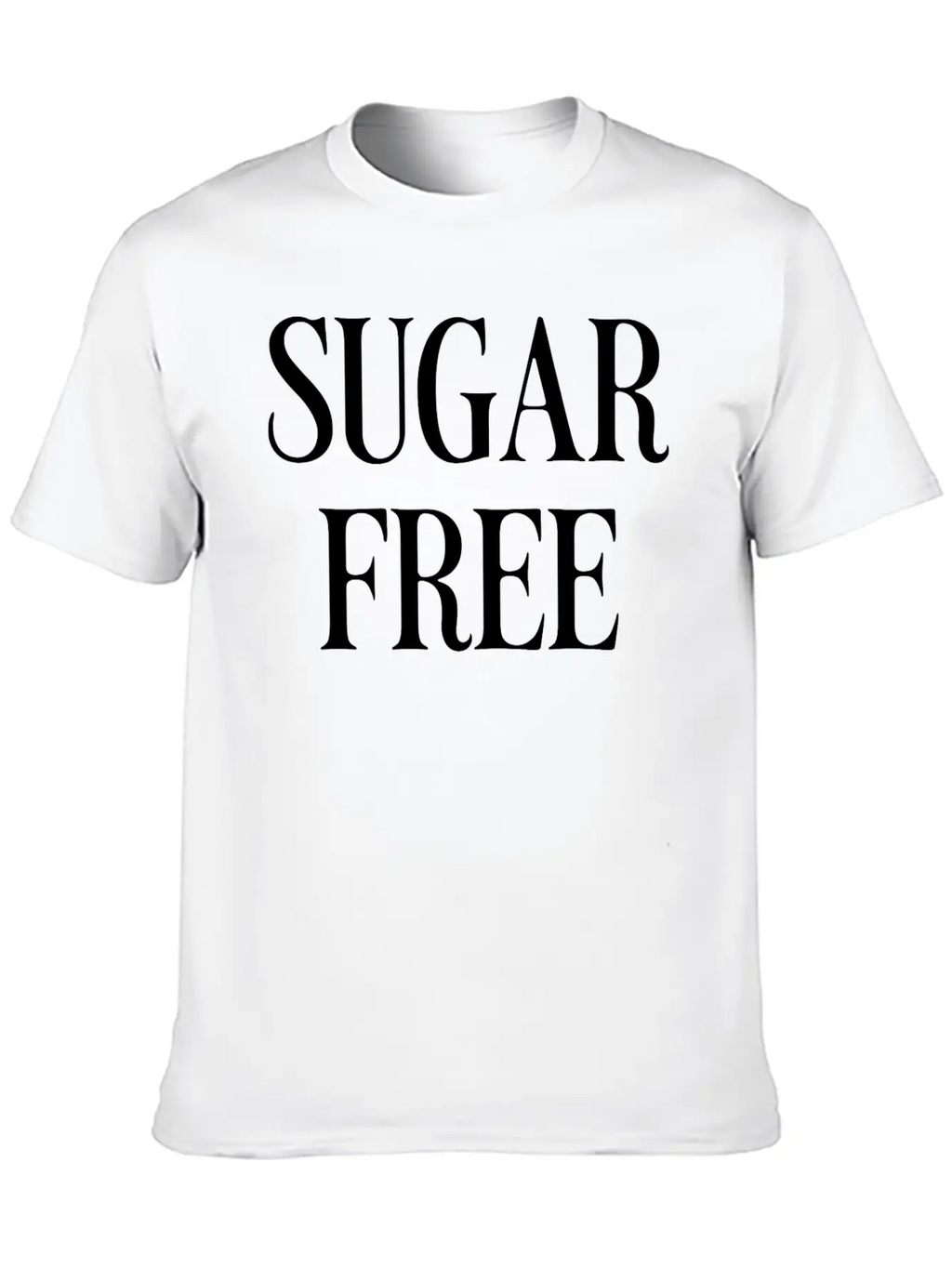Sugar Free Unisex Casual T-Shirt – Clean Design For Daily Comfort