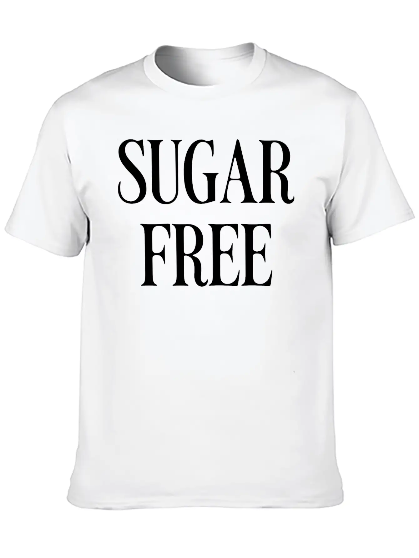 Sugar Free Unisex Casual T-Shirt – Clean Design For Daily Comfort