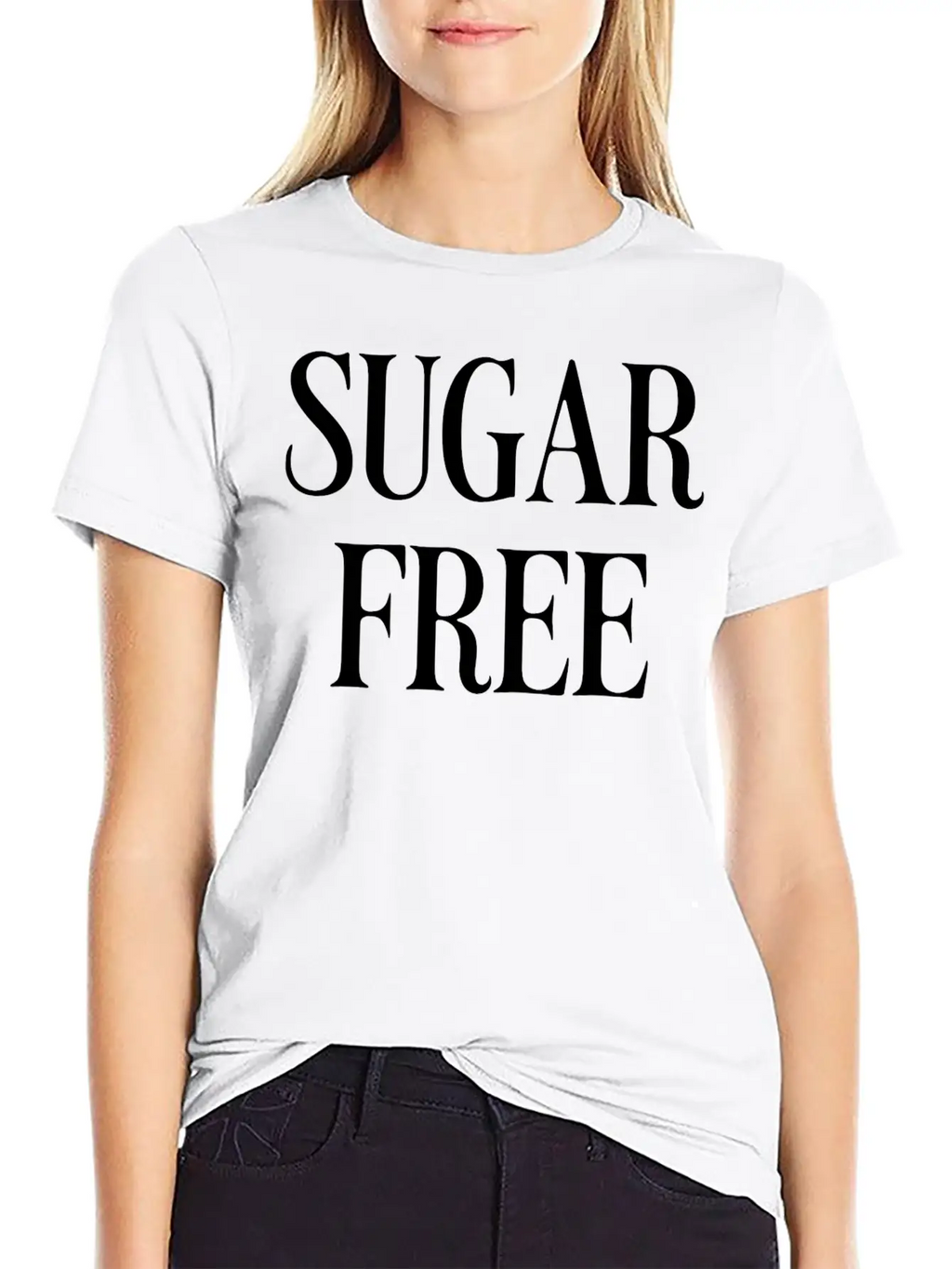 Sugar Free Unisex Casual T-Shirt – Clean Design For Daily Comfort