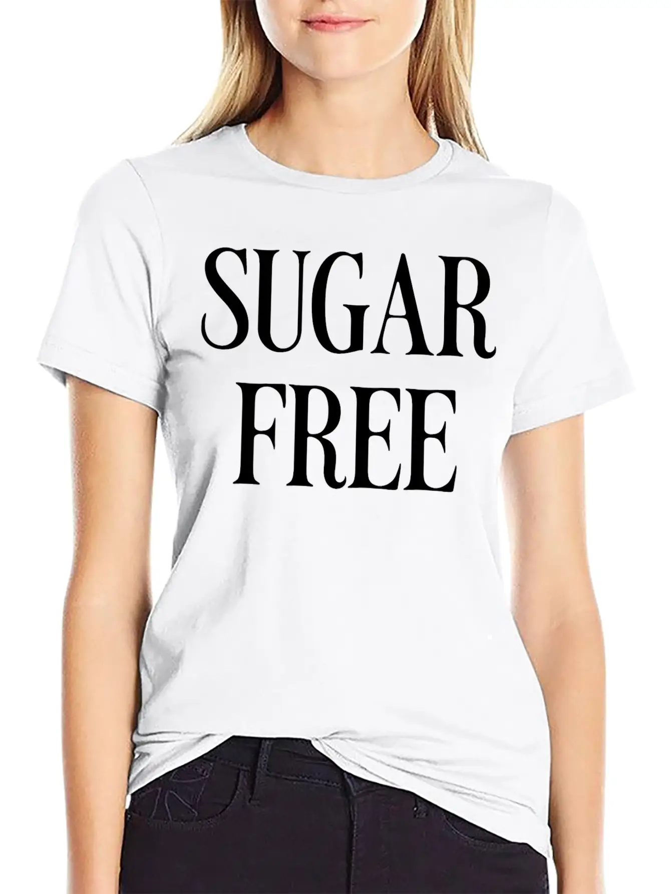 Sugar Free Unisex Casual T-Shirt – Clean Design For Daily Comfort
