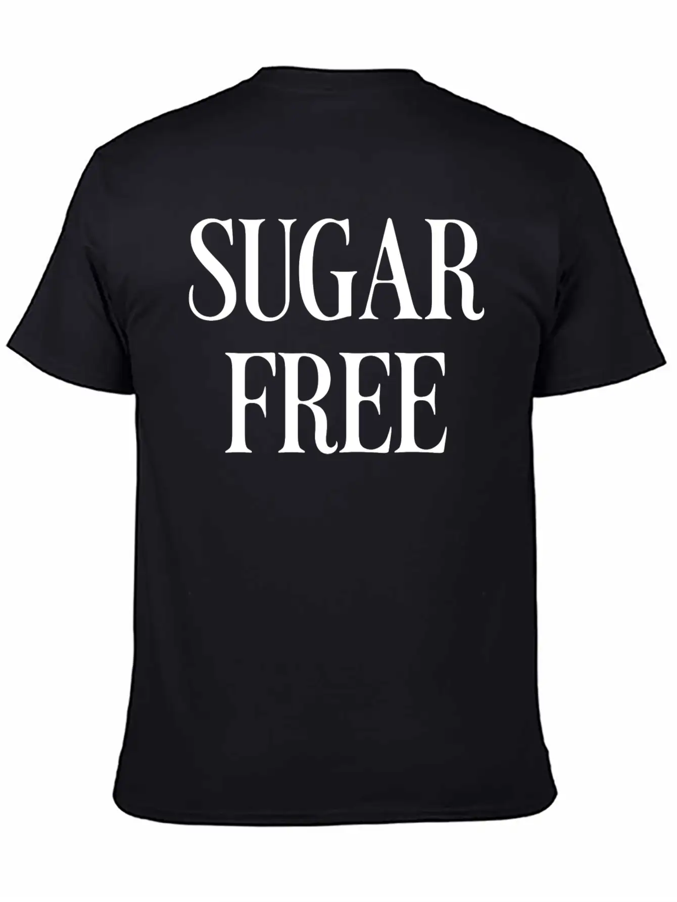 Sugar Free Unisex Casual T-Shirt – Clean Design For Daily Comfort