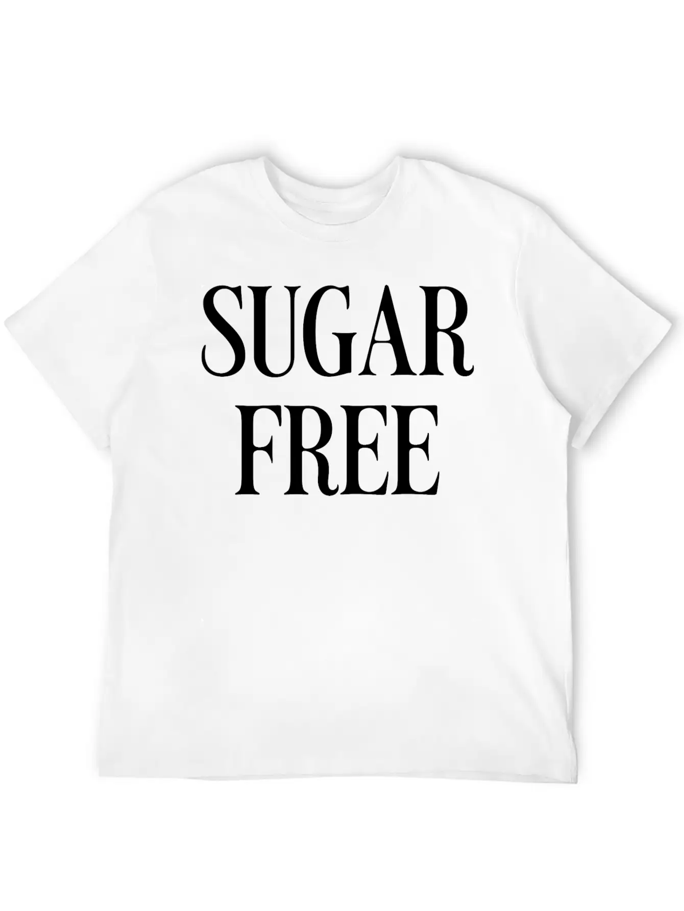 Sugar Free Unisex Casual T-Shirt – Clean Design For Daily Comfort