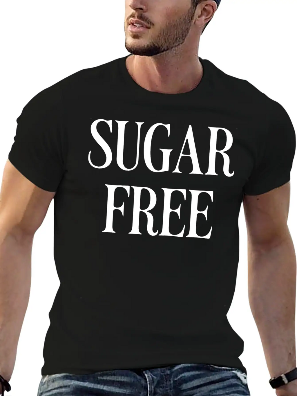 Sugar Free Unisex Casual T-Shirt – Clean Design For Daily Comfort
