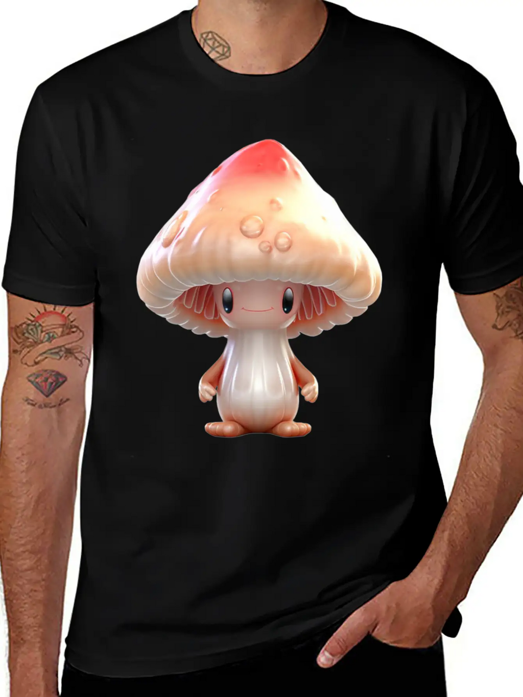 Sugar Sweet Mushroom Inge Unisex Casual T-Shirt – Clean Design For Daily Comfort