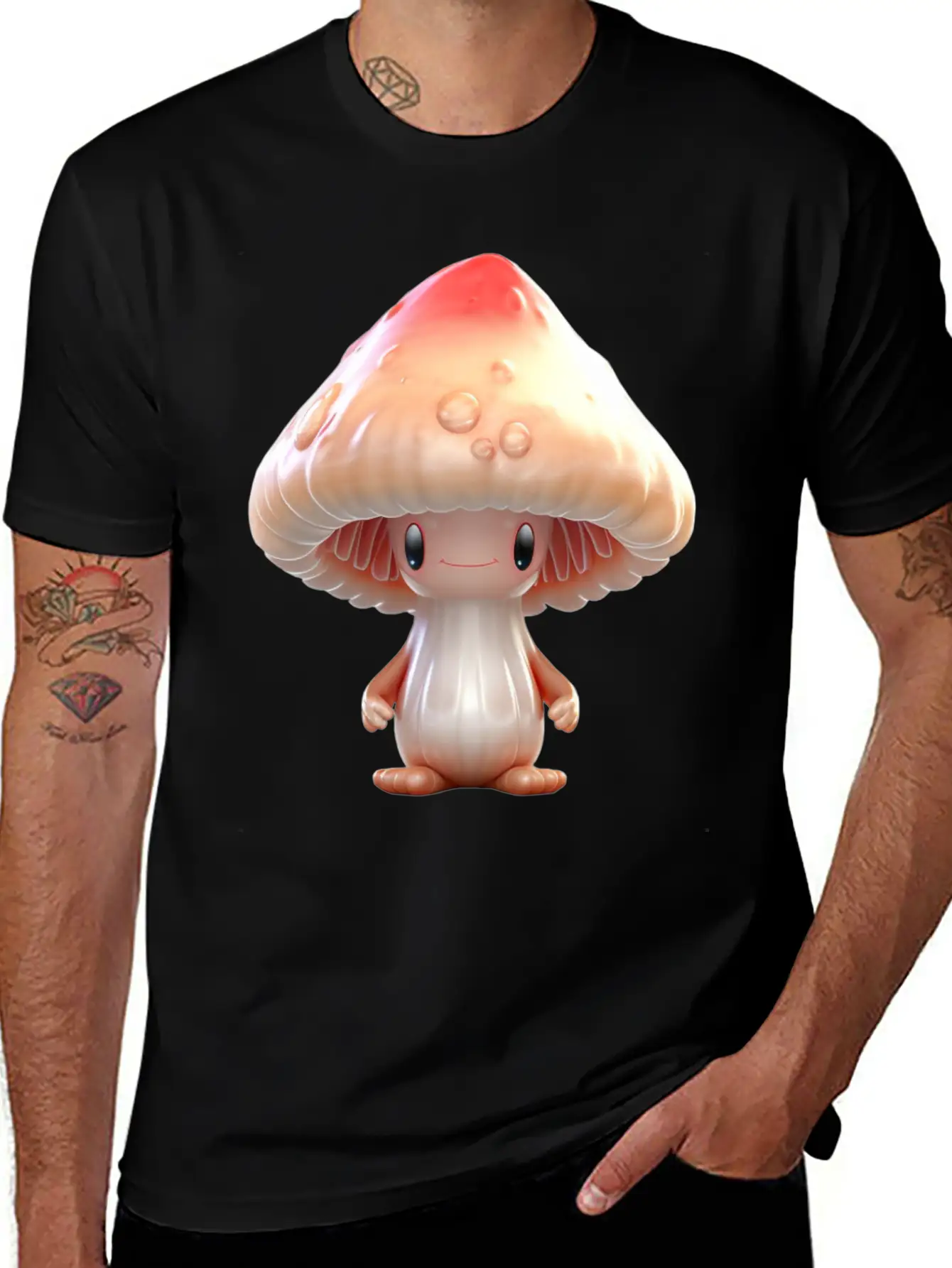 Sugar Sweet Mushroom Inge Unisex Casual T-Shirt – Clean Design For Daily Comfort
