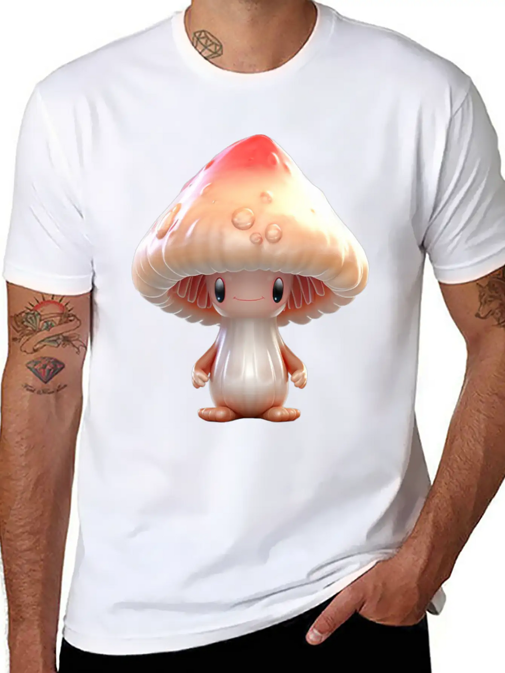 Sugar Sweet Mushroom Inge Unisex Casual T-Shirt – Clean Design For Daily Comfort