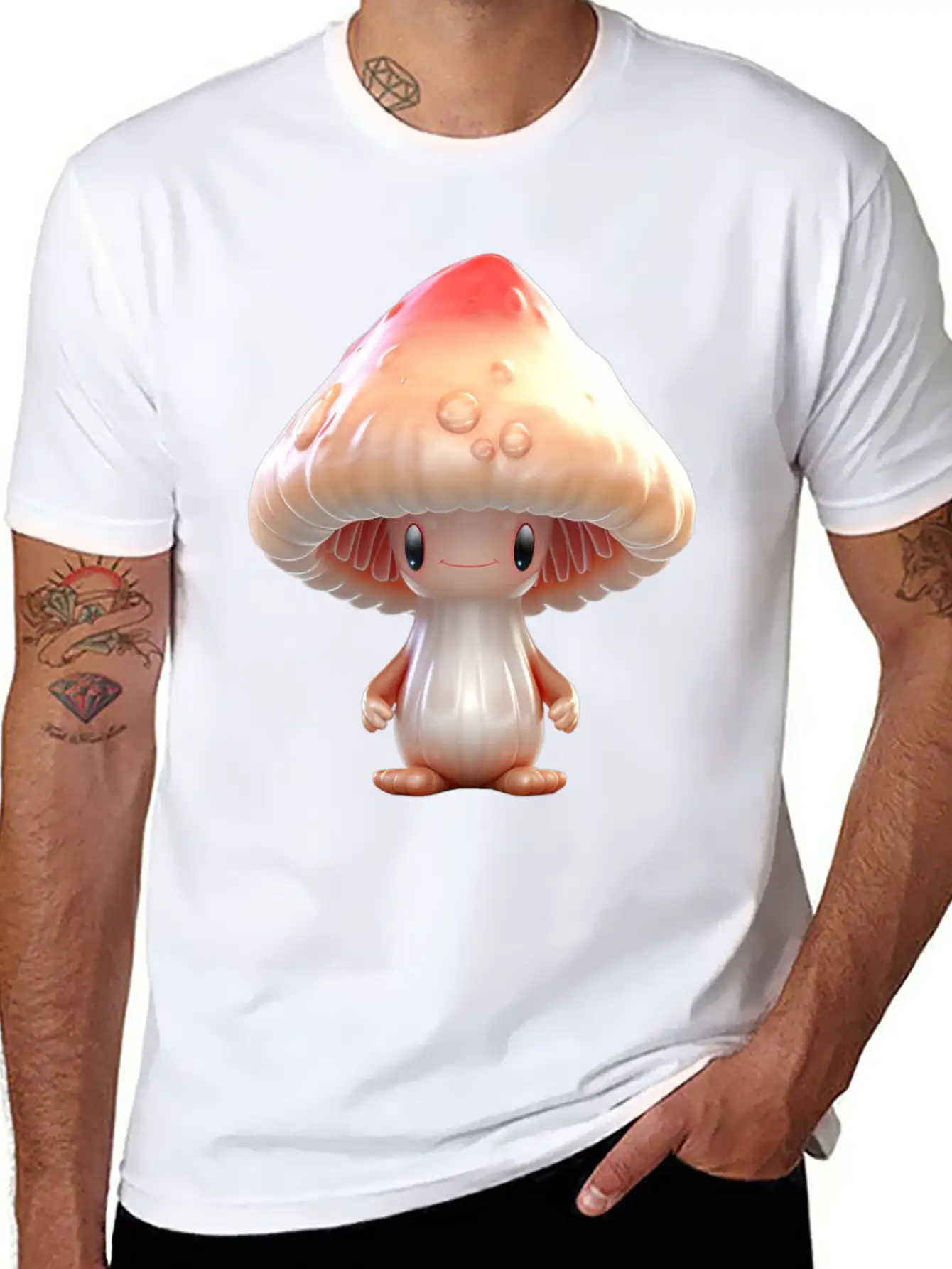 Sugar Sweet Mushroom Inge Unisex Casual T-Shirt – Clean Design For Daily Comfort