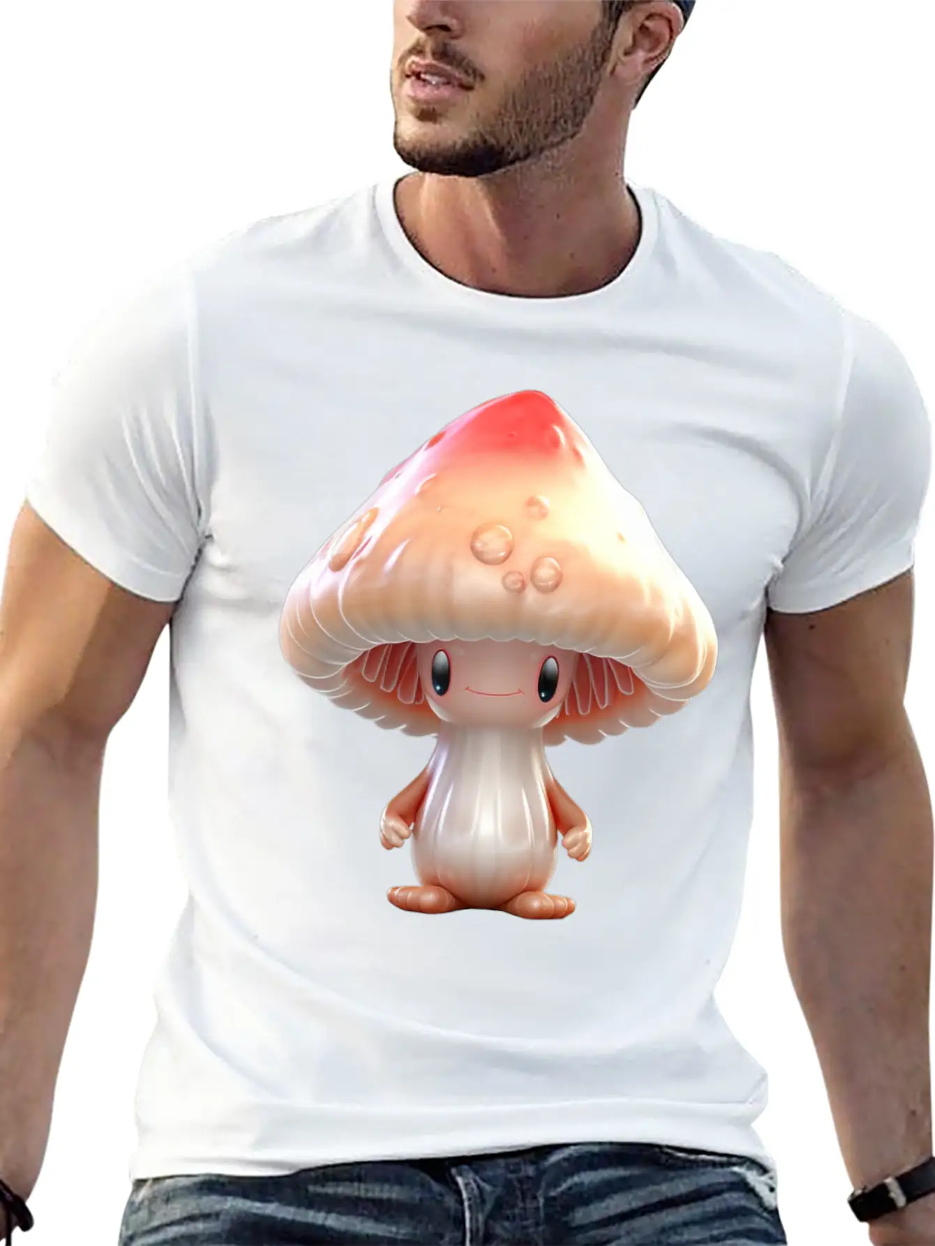 Sugar Sweet Mushroom Inge Unisex Casual T-Shirt – Clean Design For Daily Comfort