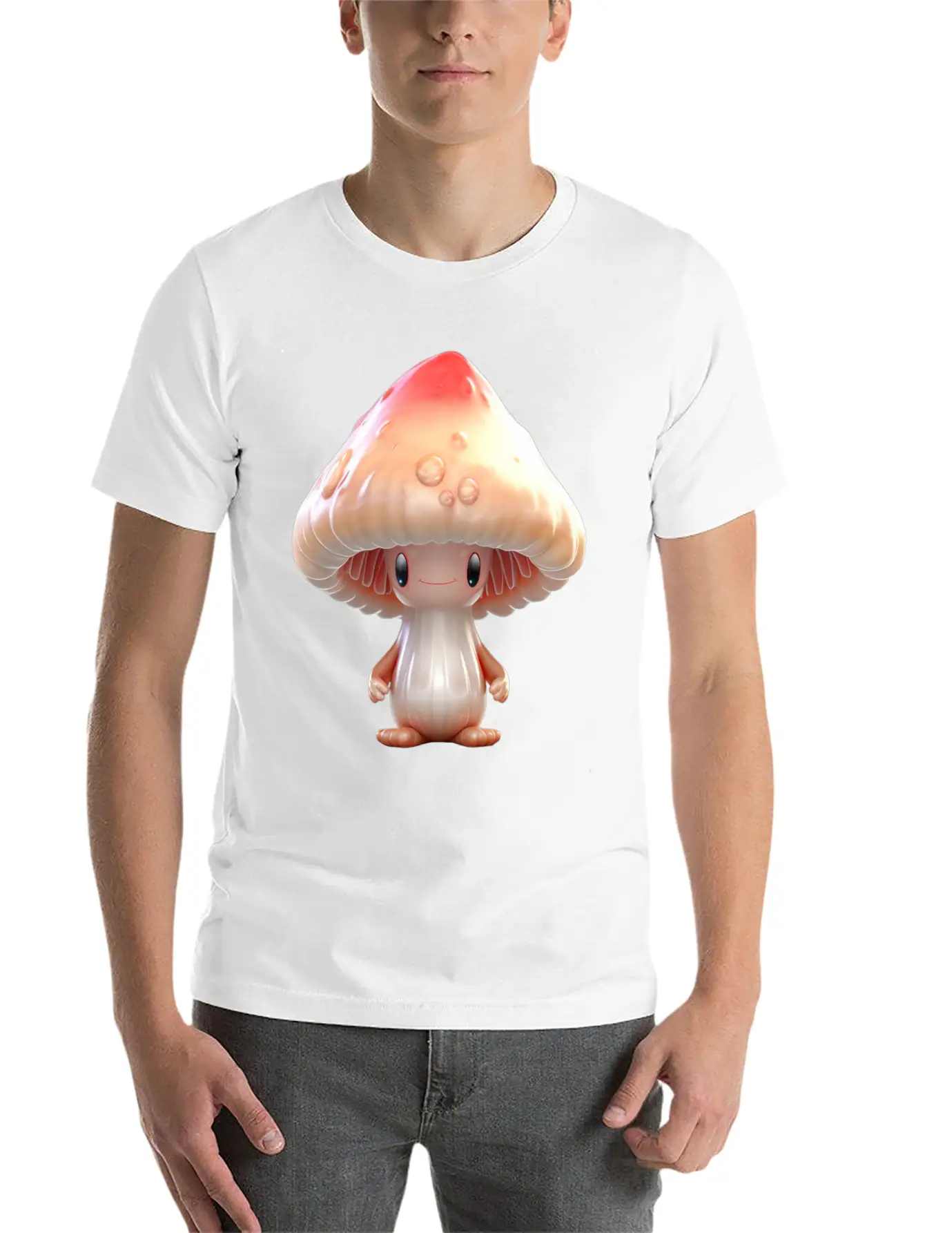Sugar Sweet Mushroom Inge Unisex Casual T-Shirt – Clean Design For Daily Comfort