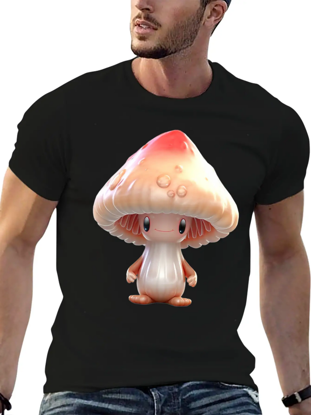 Sugar Sweet Mushroom Inge Unisex Casual T-Shirt – Clean Design For Daily Comfort