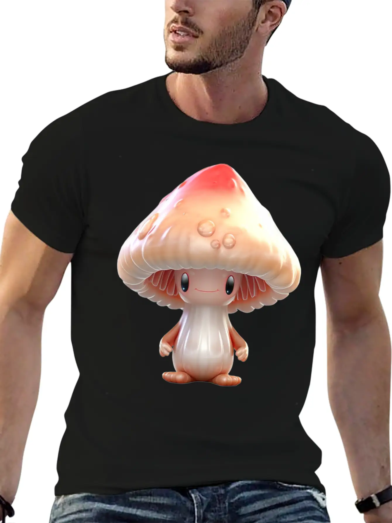 Sugar Sweet Mushroom Inge Unisex Casual T-Shirt – Clean Design For Daily Comfort