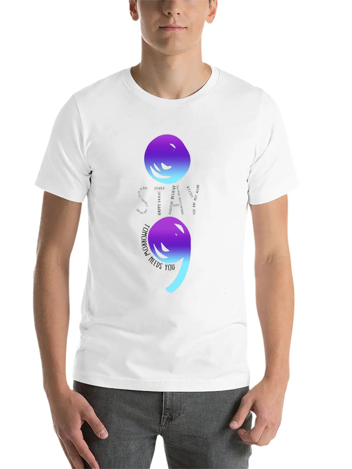 Suicide Prevention Awareness Shirt, Stay Tomorrow Stylish Everyday T-Shirt – Unisex Basic Cotton Tee