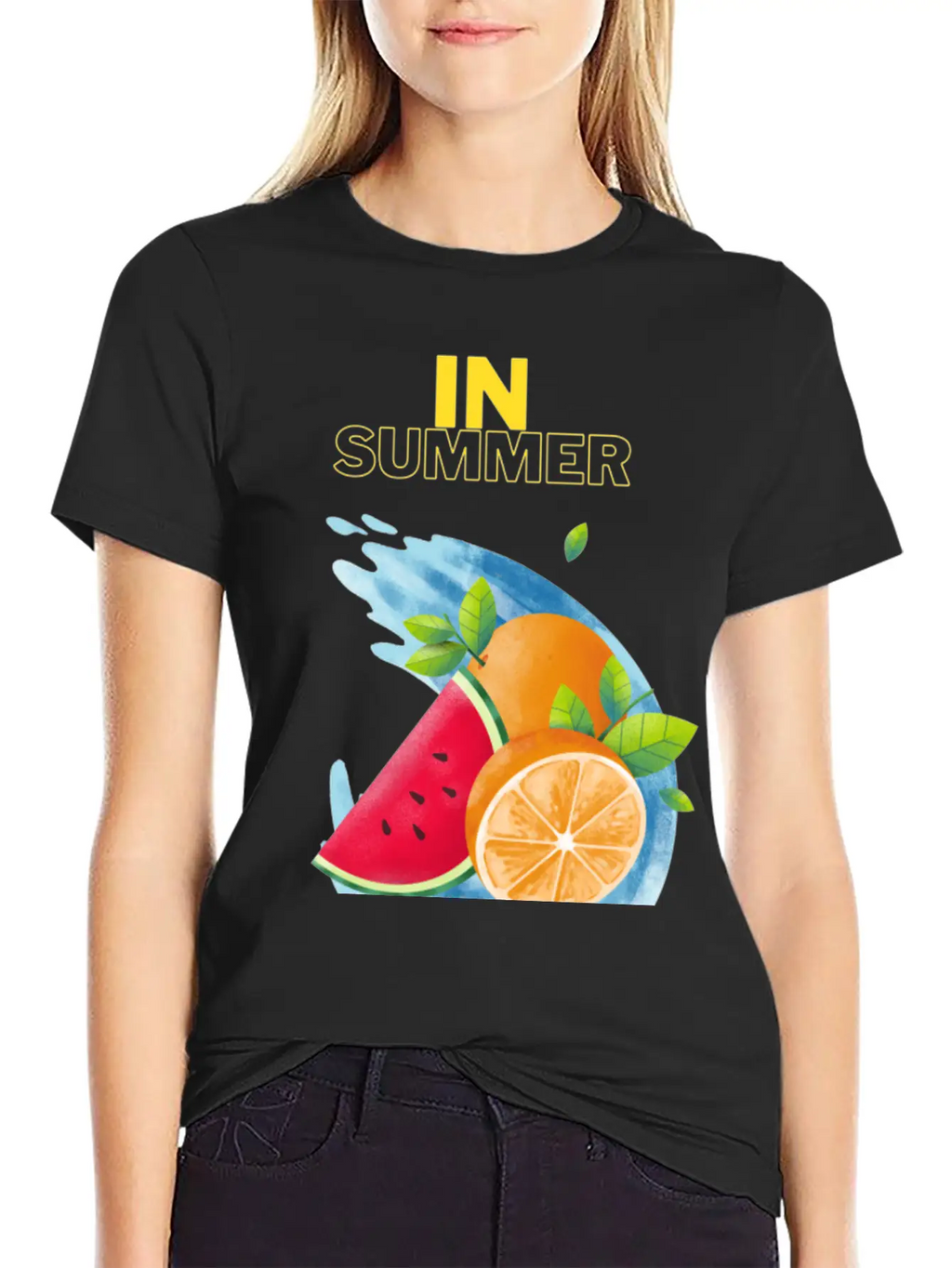 Summer Fruits T_shirt Unisex Short Sleeve Soft Cotton T-Shirt – Casual Everyday Wear
