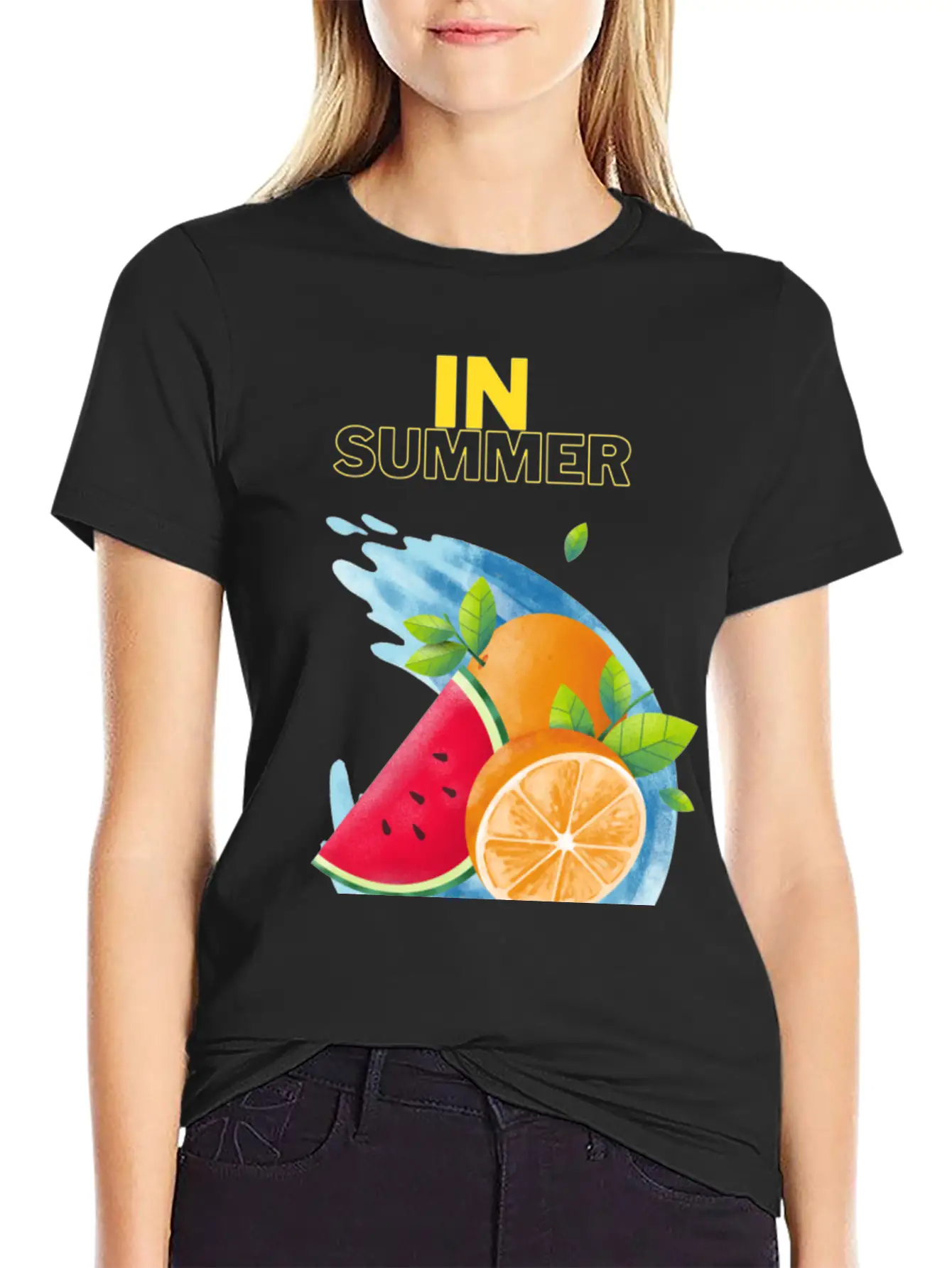 Summer Fruits T_shirt Unisex Short Sleeve Soft Cotton T-Shirt – Casual Everyday Wear