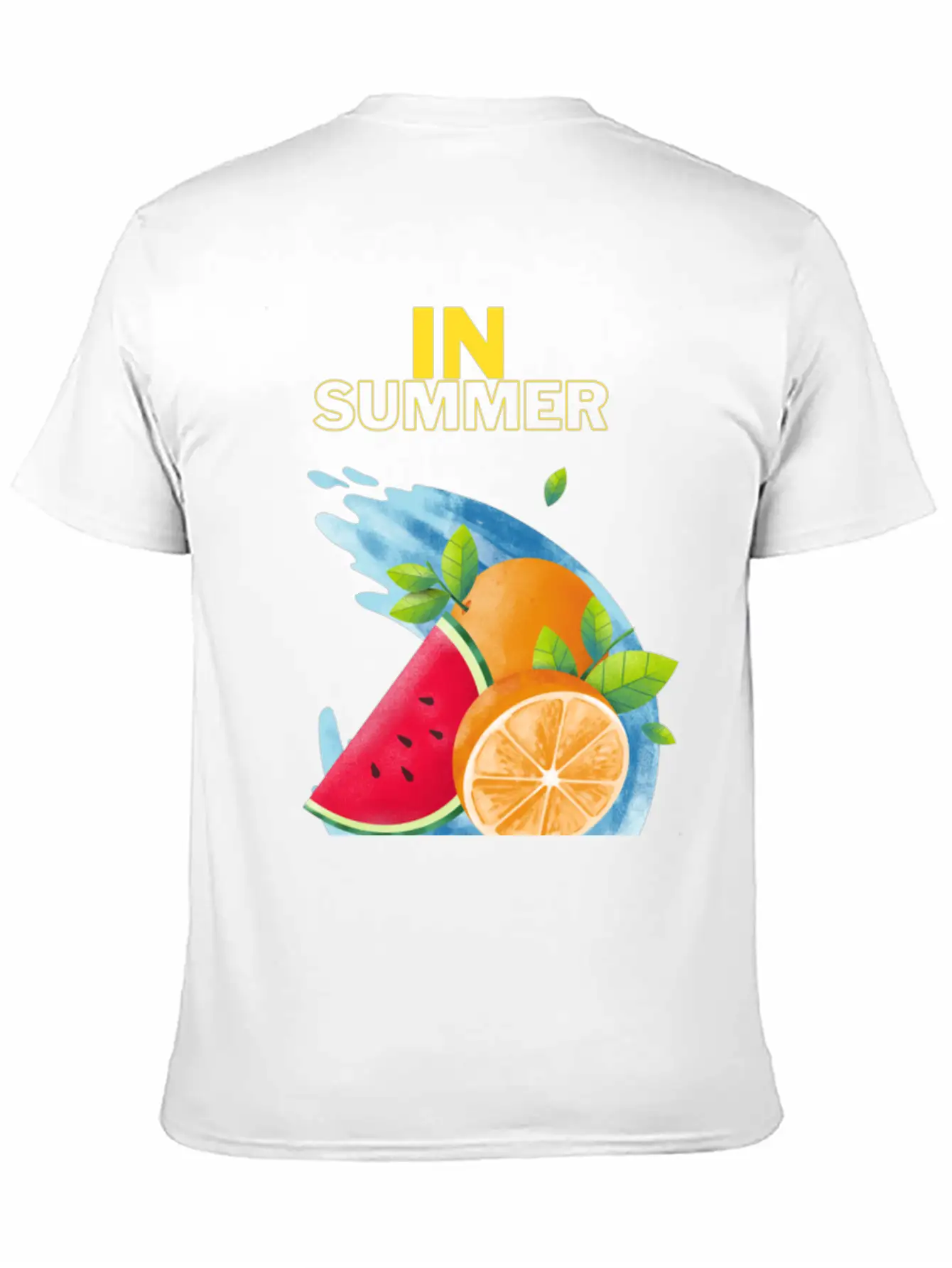 Summer Fruits T_shirt Unisex Short Sleeve Soft Cotton T-Shirt – Casual Everyday Wear