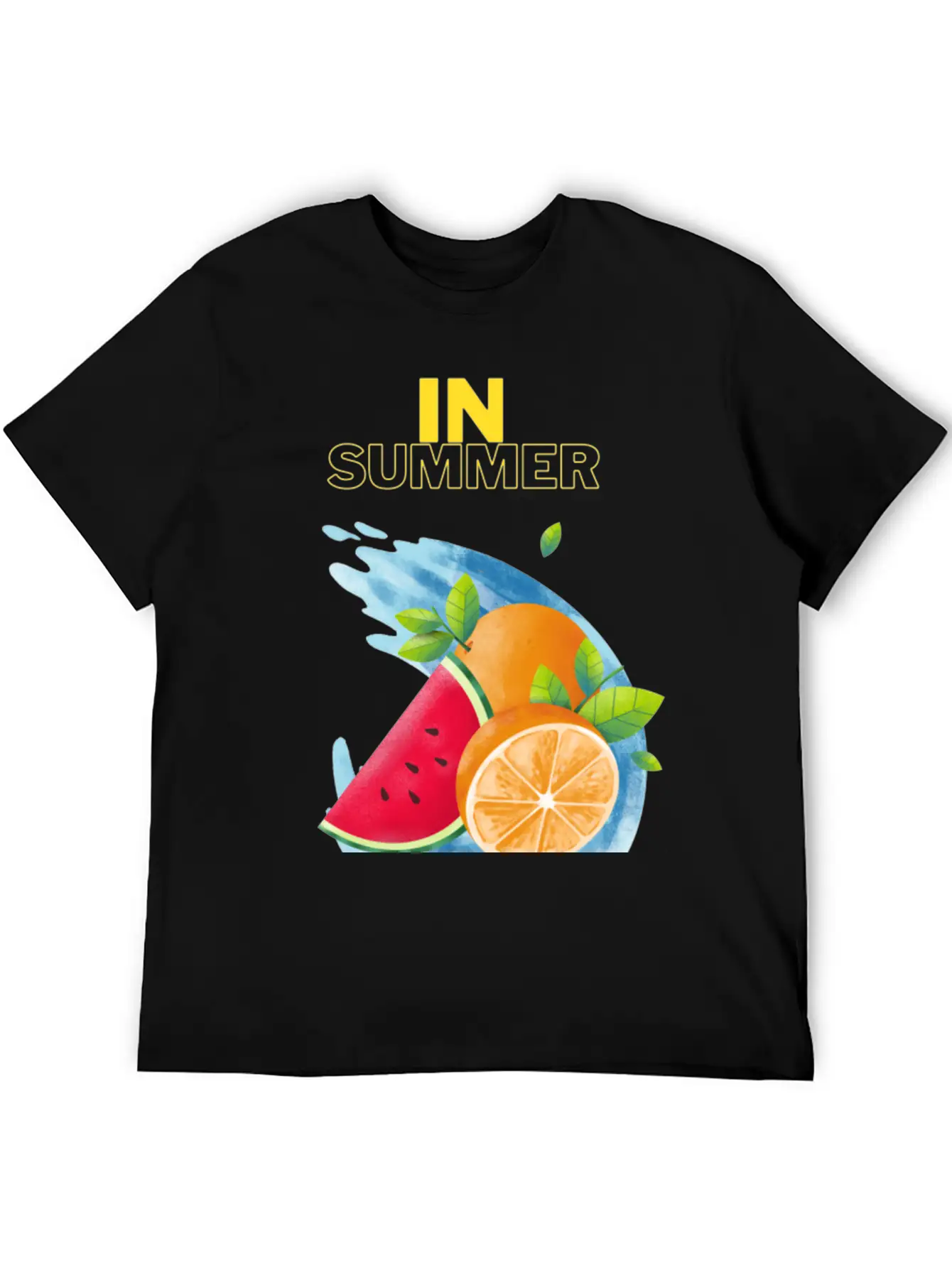 Summer Fruits T_shirt Unisex Short Sleeve Soft Cotton T-Shirt – Casual Everyday Wear