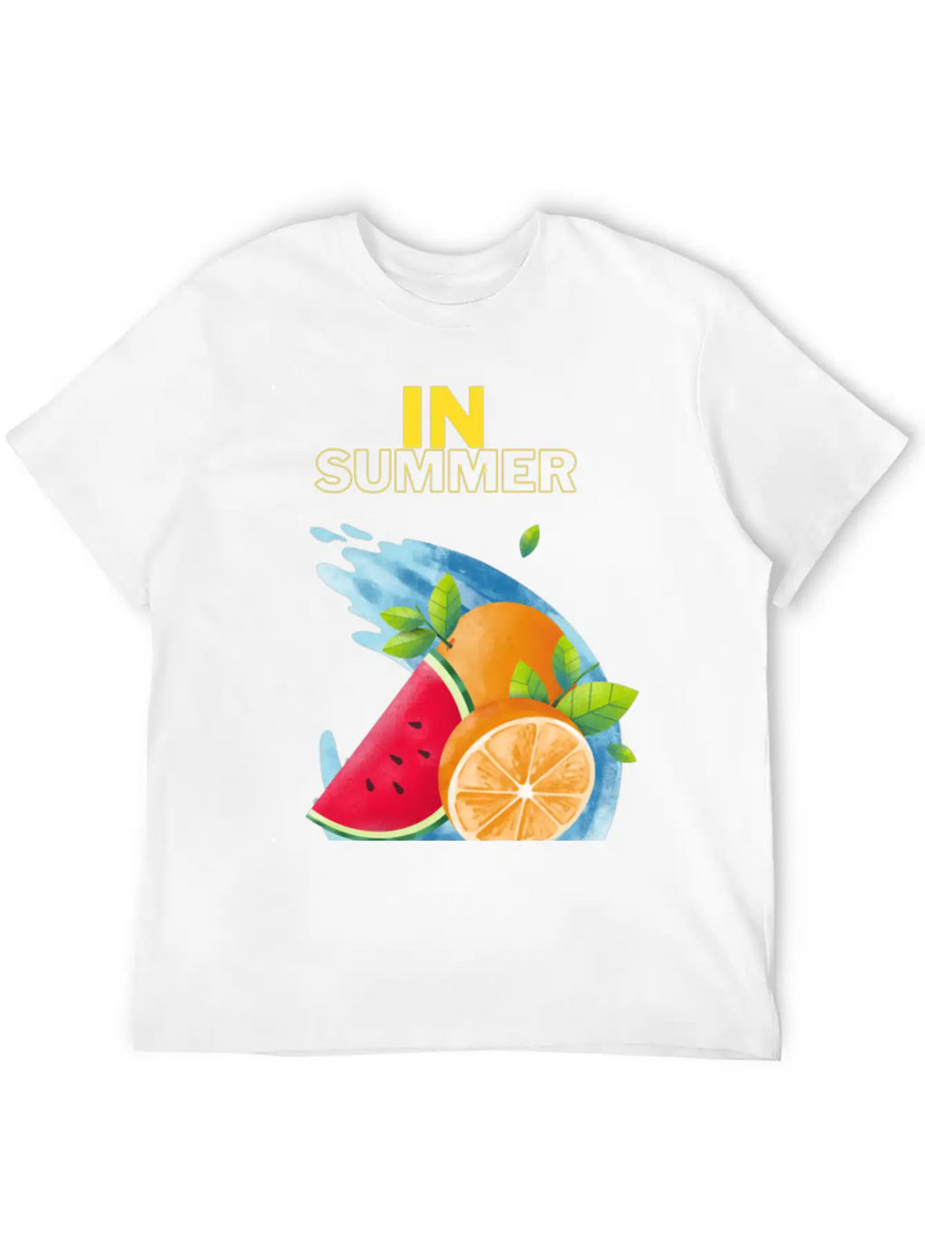 Summer Fruits T_shirt Unisex Short Sleeve Soft Cotton T-Shirt – Casual Everyday Wear