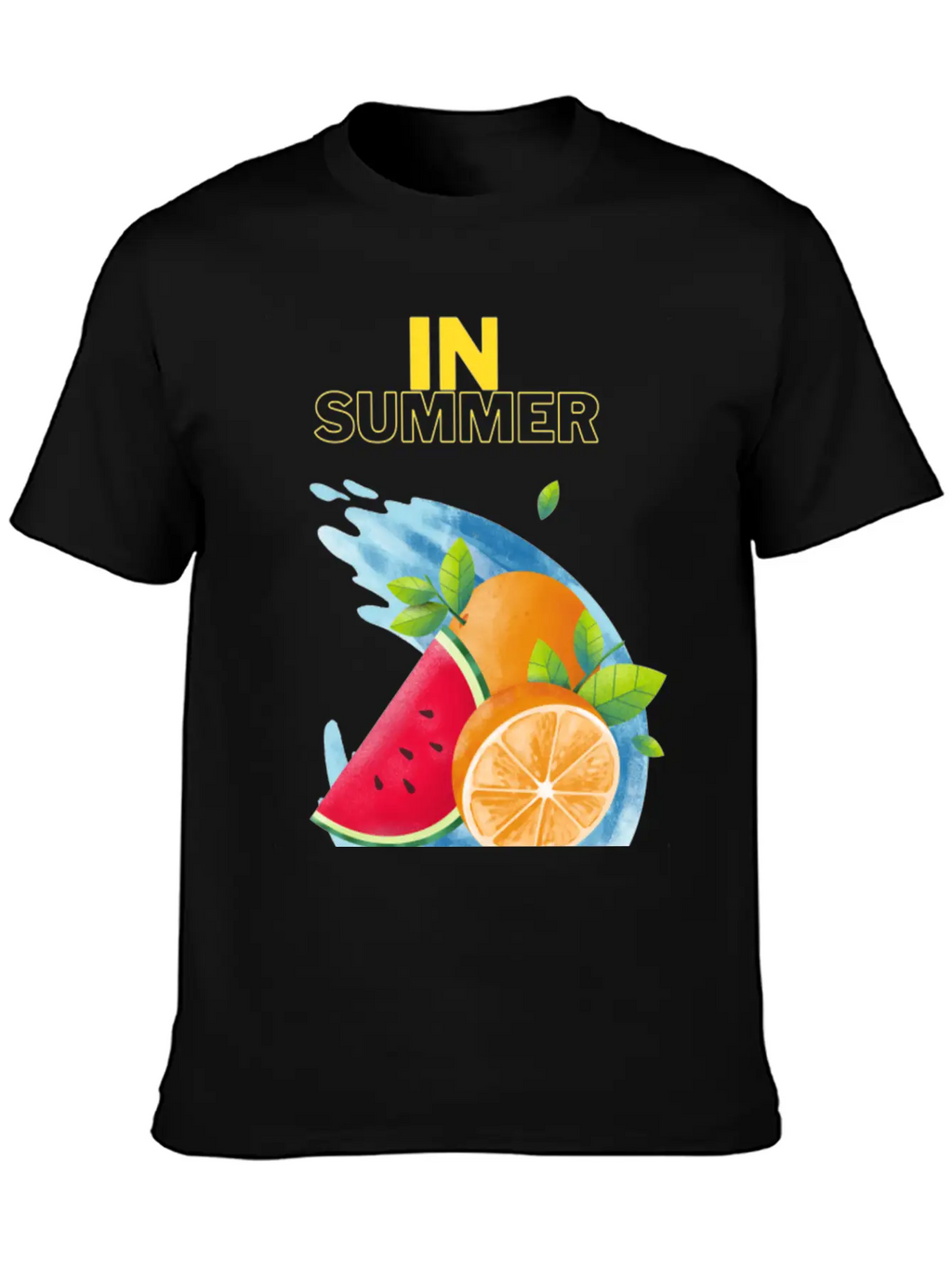 Summer Fruits T_shirt Unisex Short Sleeve Soft Cotton T-Shirt – Casual Everyday Wear