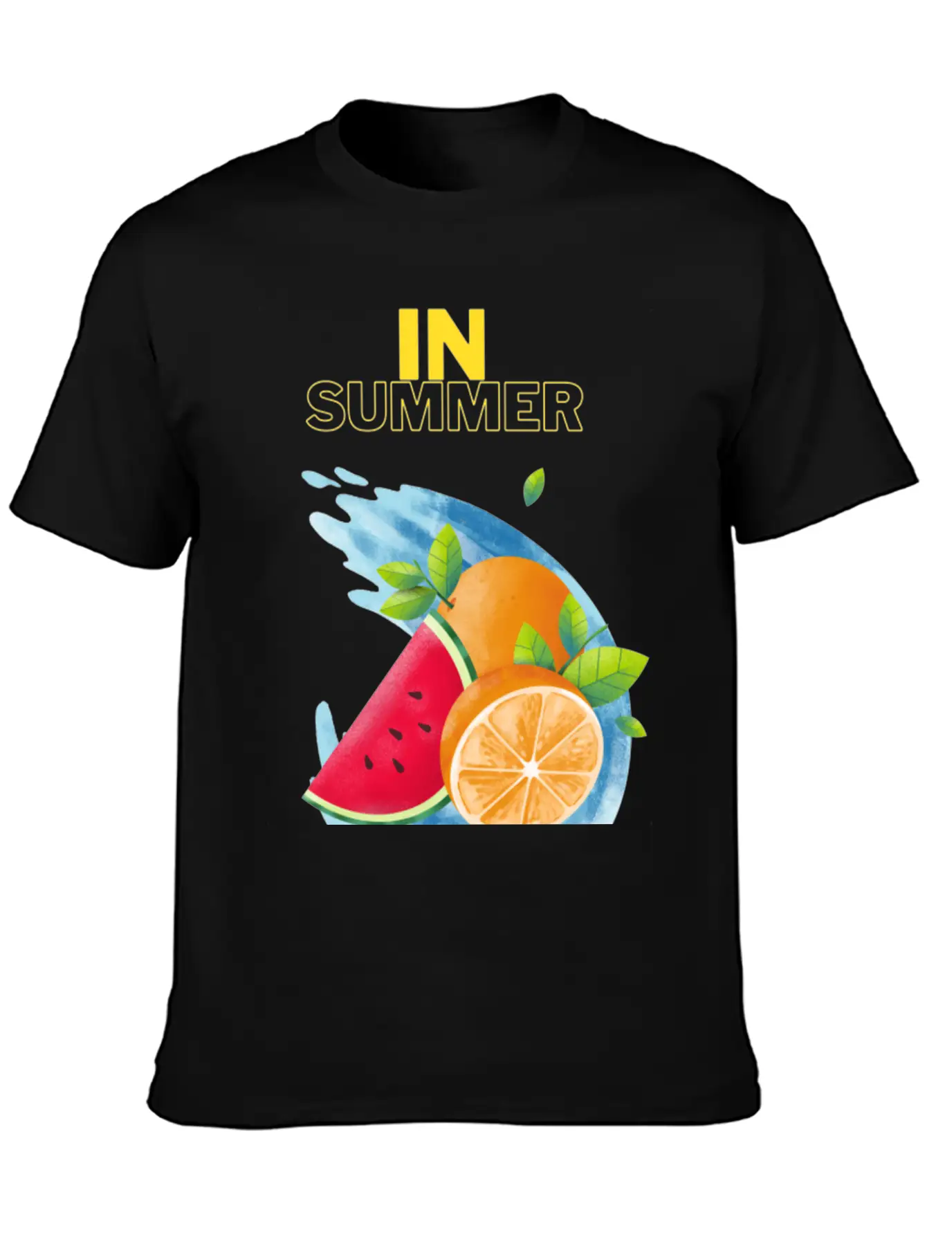 Summer Fruits T_shirt Unisex Short Sleeve Soft Cotton T-Shirt – Casual Everyday Wear