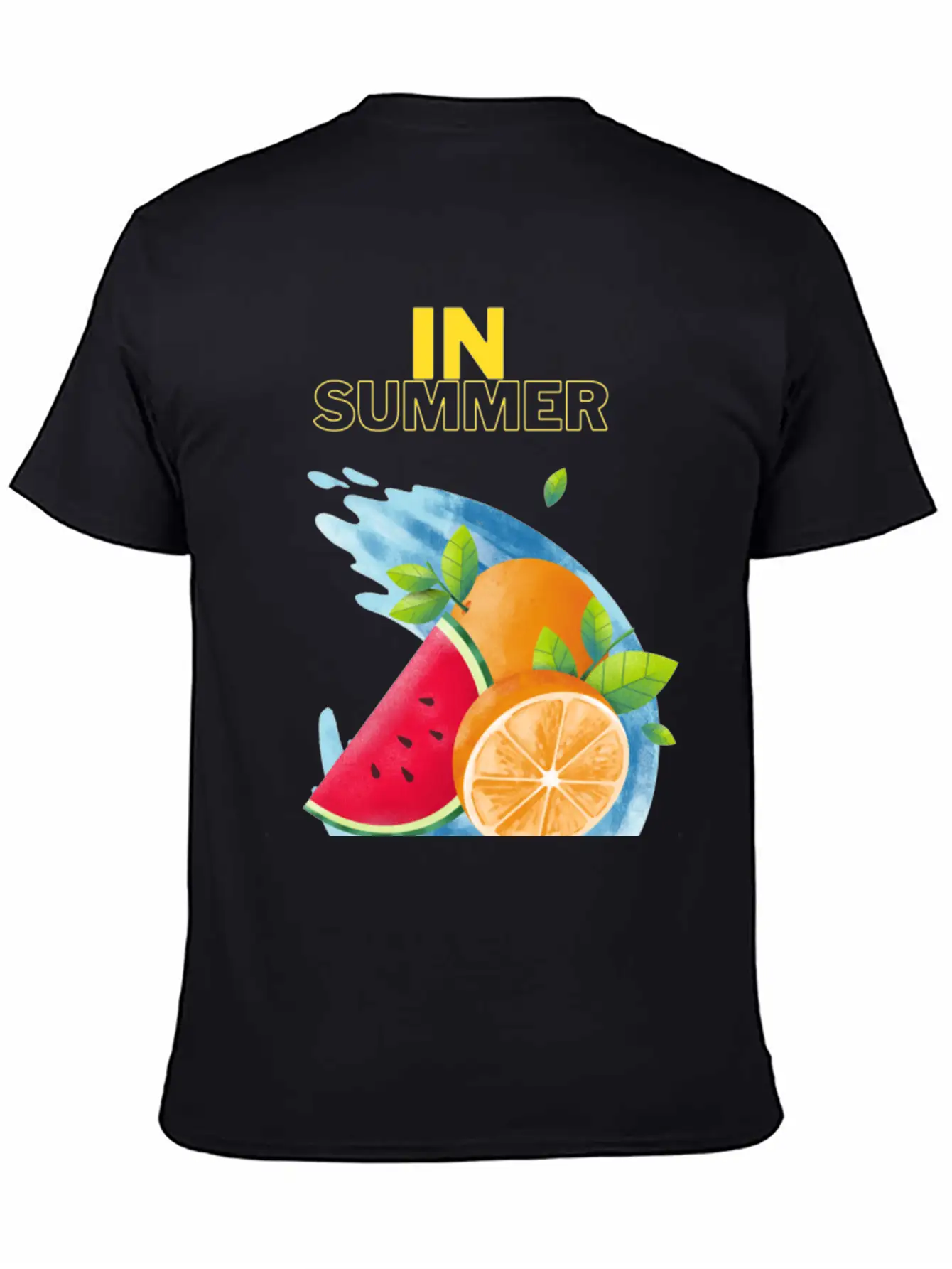 Summer Fruits T_shirt Unisex Short Sleeve Soft Cotton T-Shirt – Casual Everyday Wear