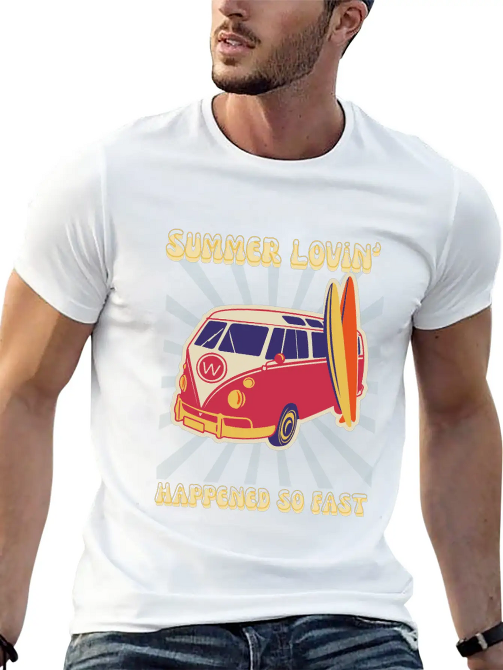 Summer Lovin' Classic Fit Graphic Tee For Daily Comfort – Unisex Cotton Shirt