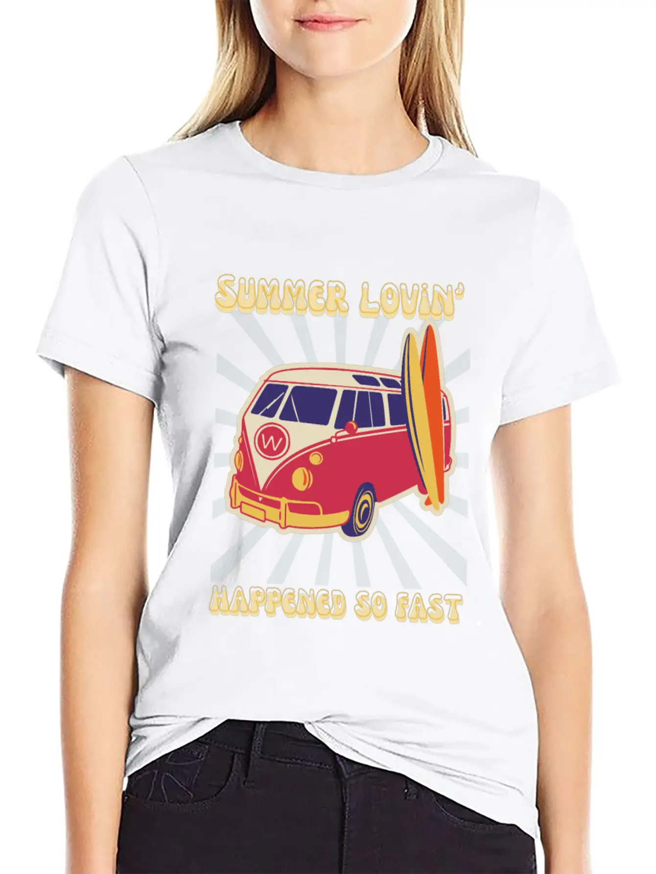 Summer Lovin' Classic Fit Graphic Tee For Daily Comfort – Unisex Cotton Shirt