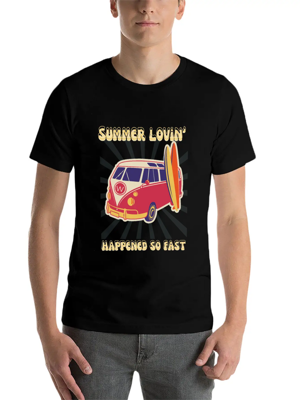 Summer Lovin' Classic Fit Graphic Tee For Daily Comfort – Unisex Cotton Shirt
