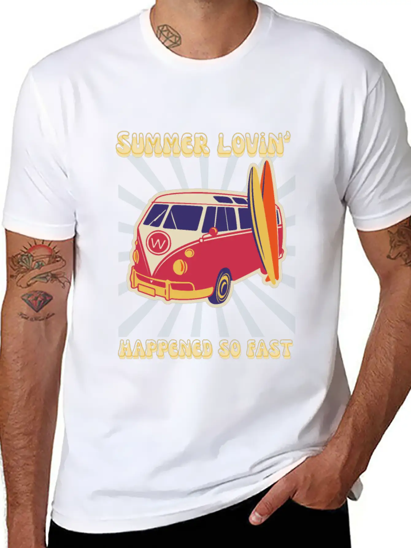 Summer Lovin' Classic Fit Graphic Tee For Daily Comfort – Unisex Cotton Shirt