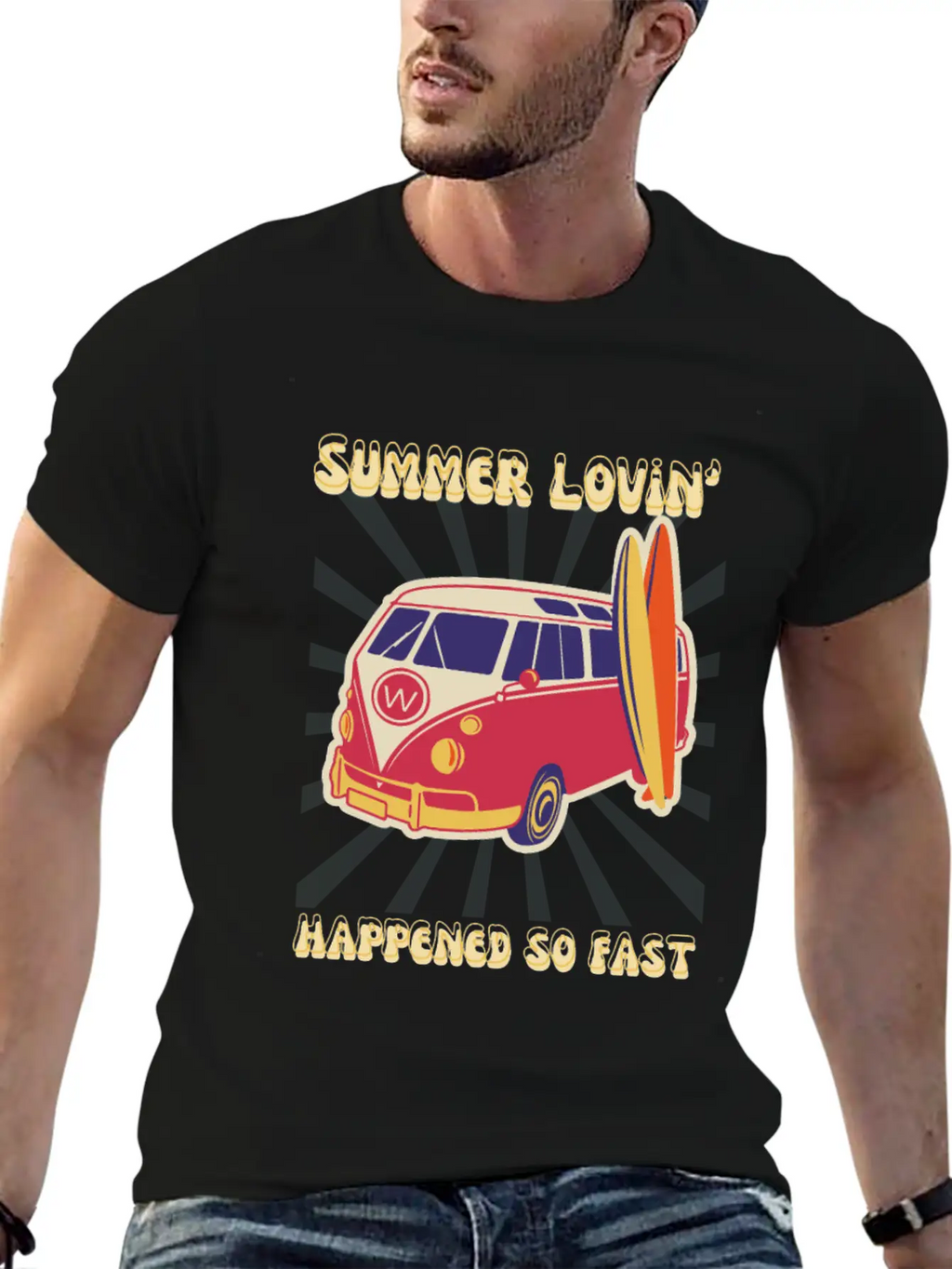Summer Lovin' Classic Fit Graphic Tee For Daily Comfort – Unisex Cotton Shirt