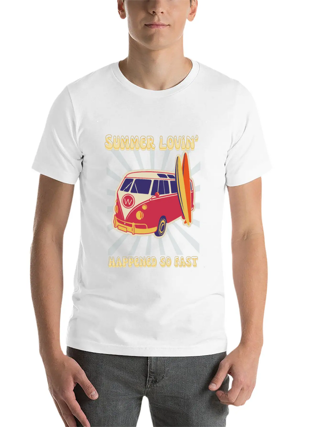 Summer Lovin' Classic Fit Graphic Tee For Daily Comfort – Unisex Cotton Shirt