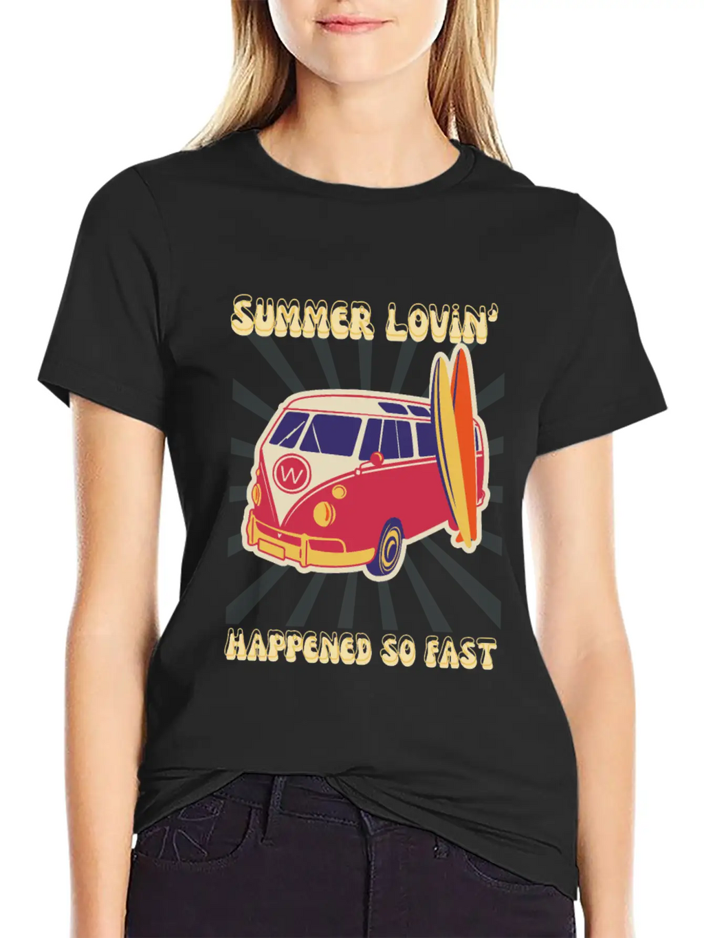 Summer Lovin' Classic Fit Graphic Tee For Daily Comfort – Unisex Cotton Shirt