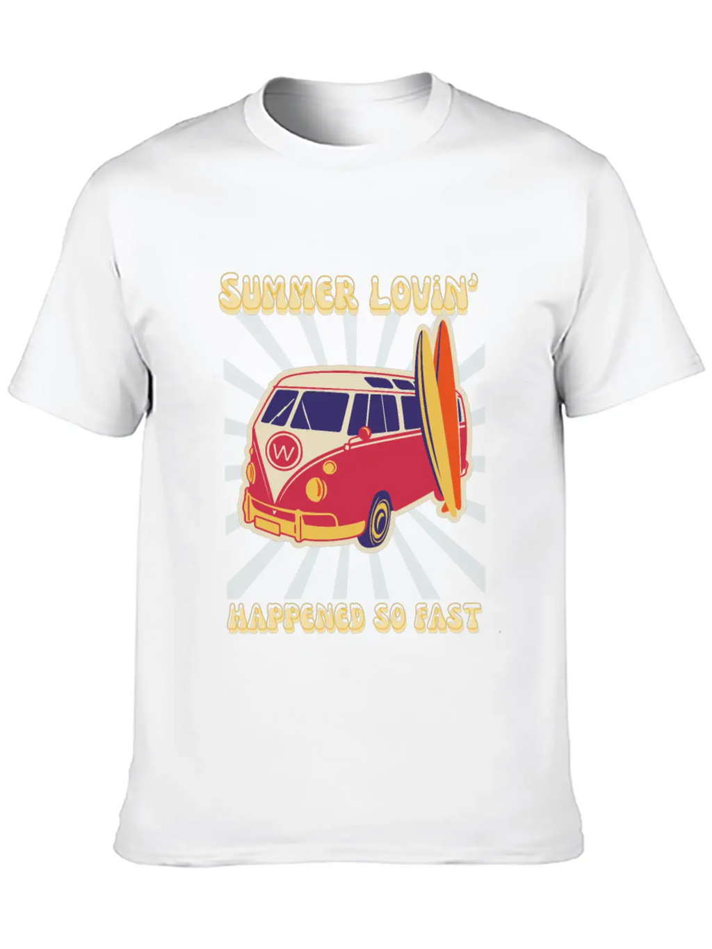 Summer Lovin' Classic Fit Graphic Tee For Daily Comfort – Unisex Cotton Shirt