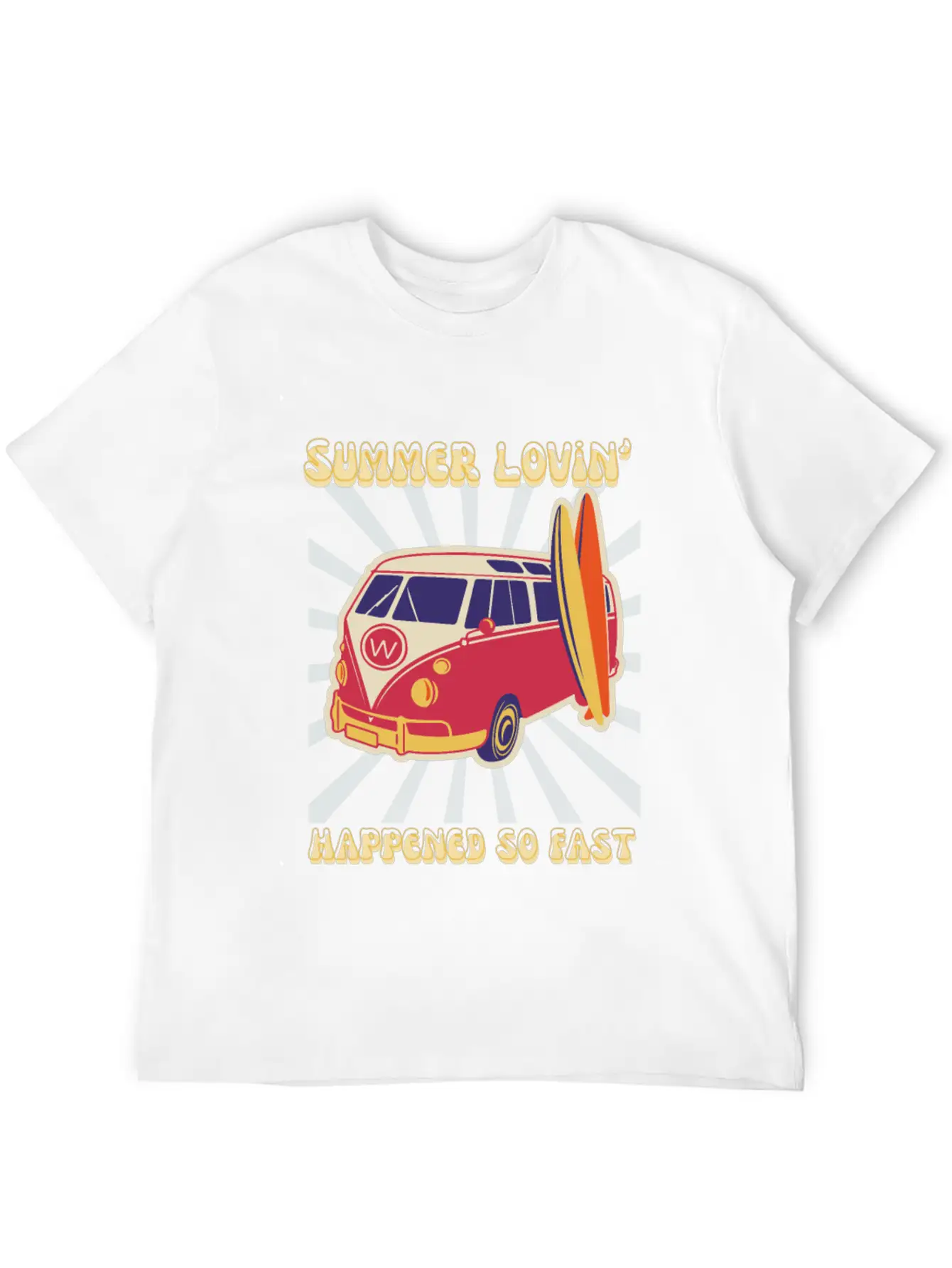 Summer Lovin' Classic Fit Graphic Tee For Daily Comfort – Unisex Cotton Shirt