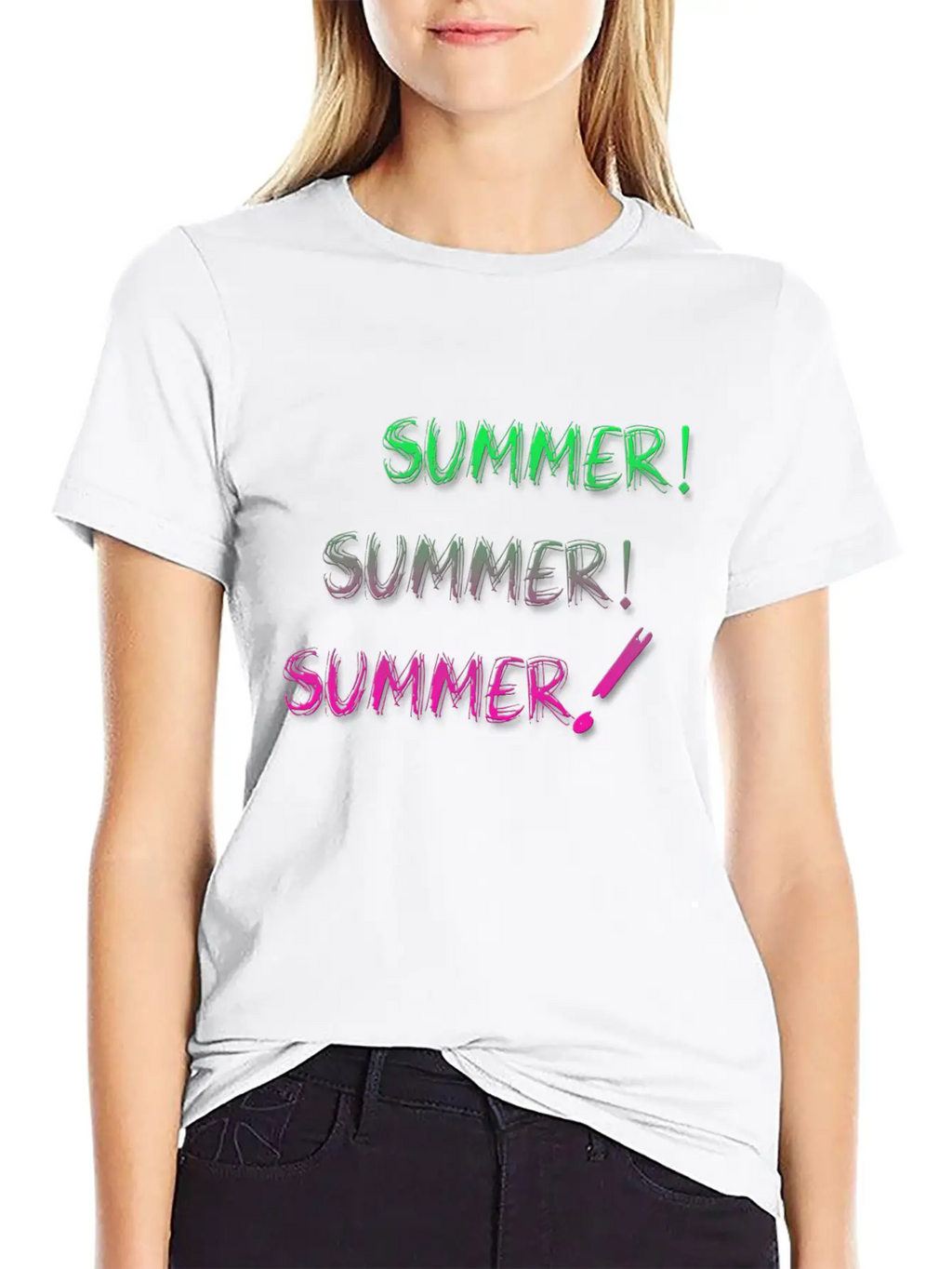 Summer Summer Summer Unisex Short Sleeve Soft Cotton T-Shirt – Casual Everyday Wear