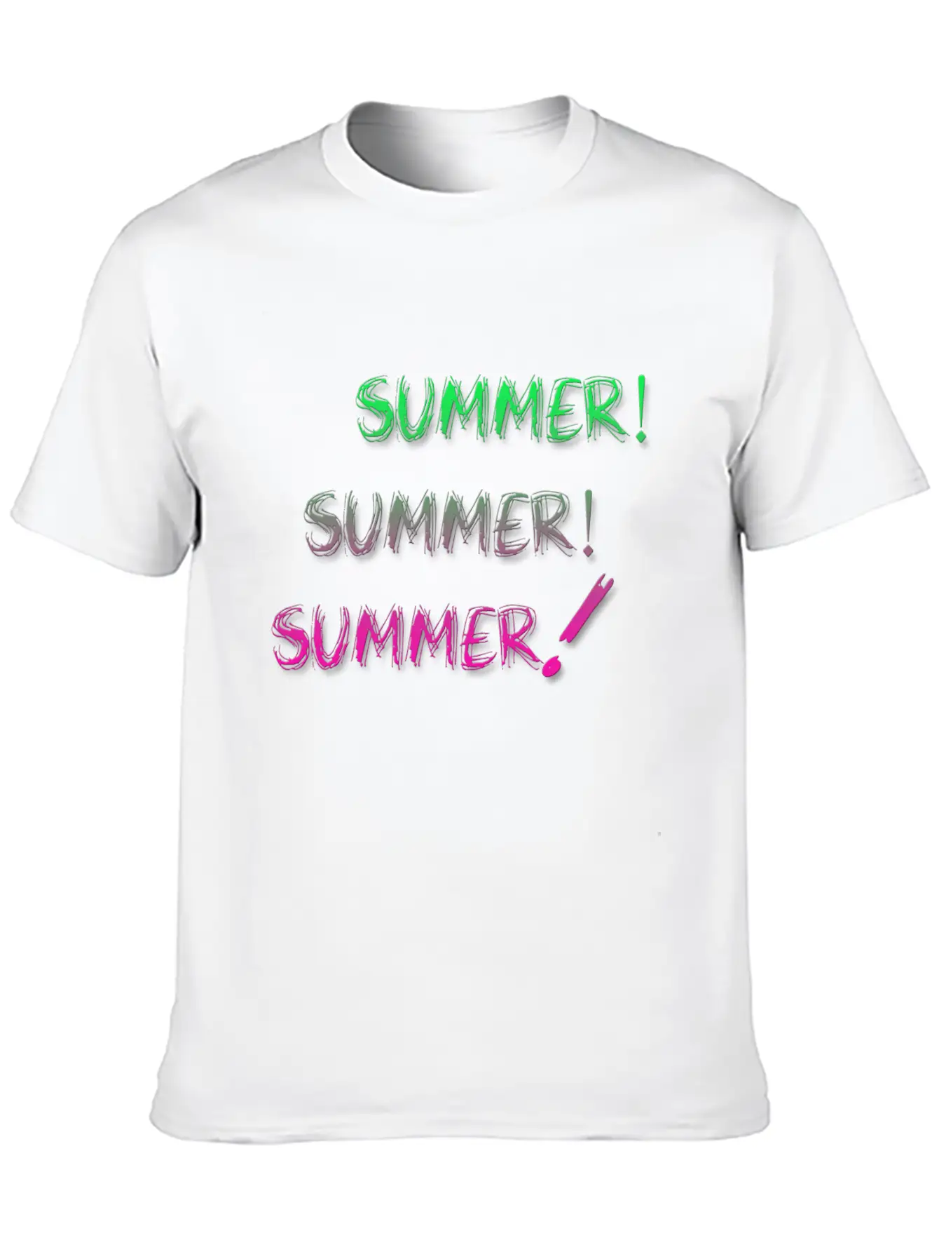Summer Summer Summer Unisex Short Sleeve Soft Cotton T-Shirt – Casual Everyday Wear