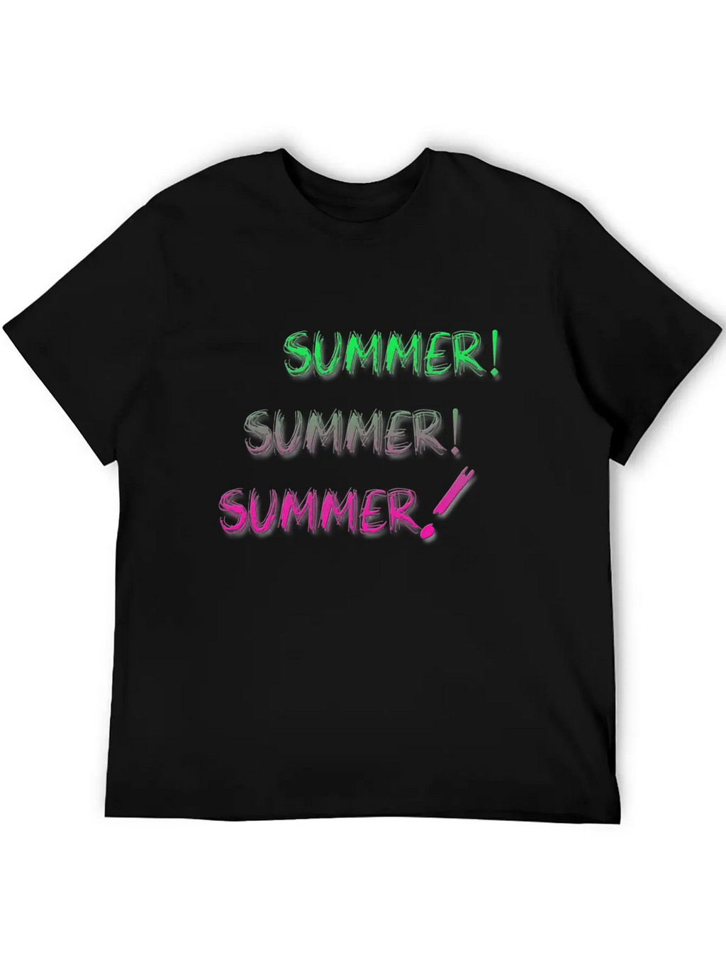 Summer Summer Summer Unisex Short Sleeve Soft Cotton T-Shirt – Casual Everyday Wear