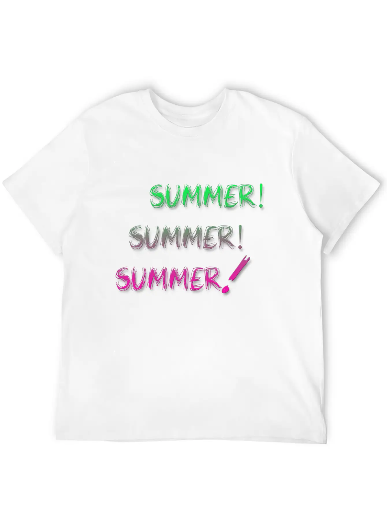 Summer Summer Summer Unisex Short Sleeve Soft Cotton T-Shirt – Casual Everyday Wear