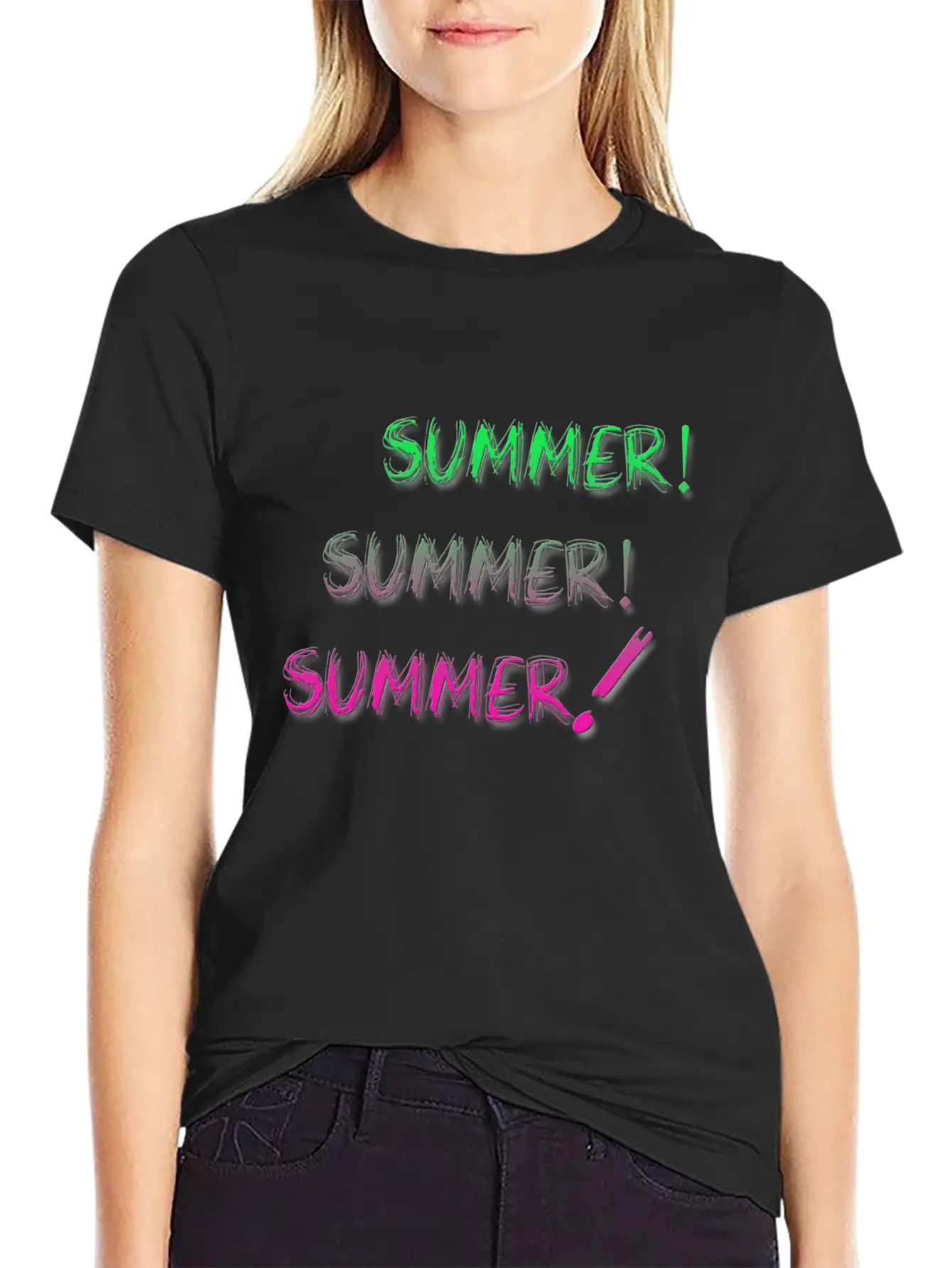 Summer Summer Summer Unisex Short Sleeve Soft Cotton T-Shirt – Casual Everyday Wear