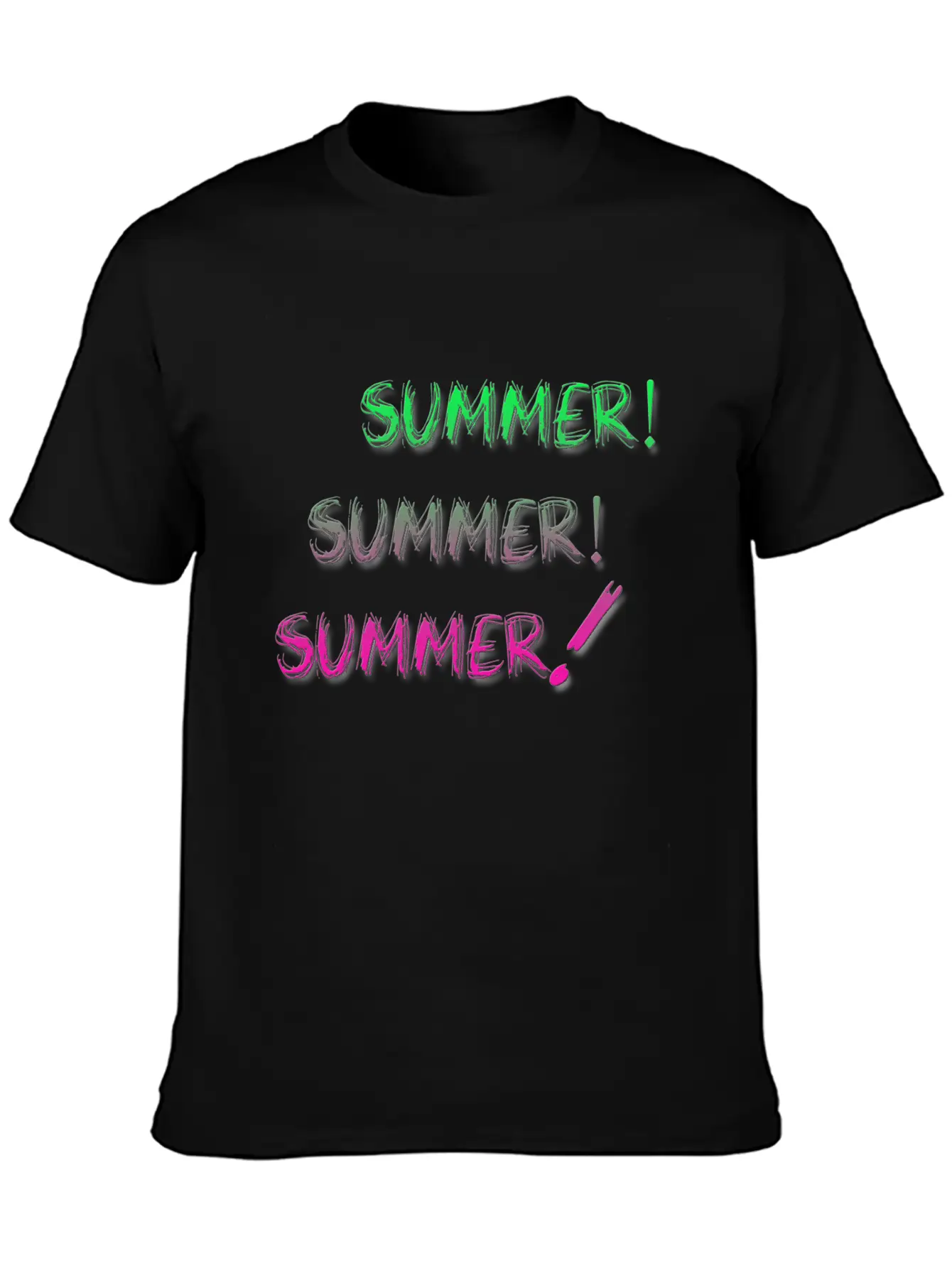 Summer Summer Summer Unisex Short Sleeve Soft Cotton T-Shirt – Casual Everyday Wear