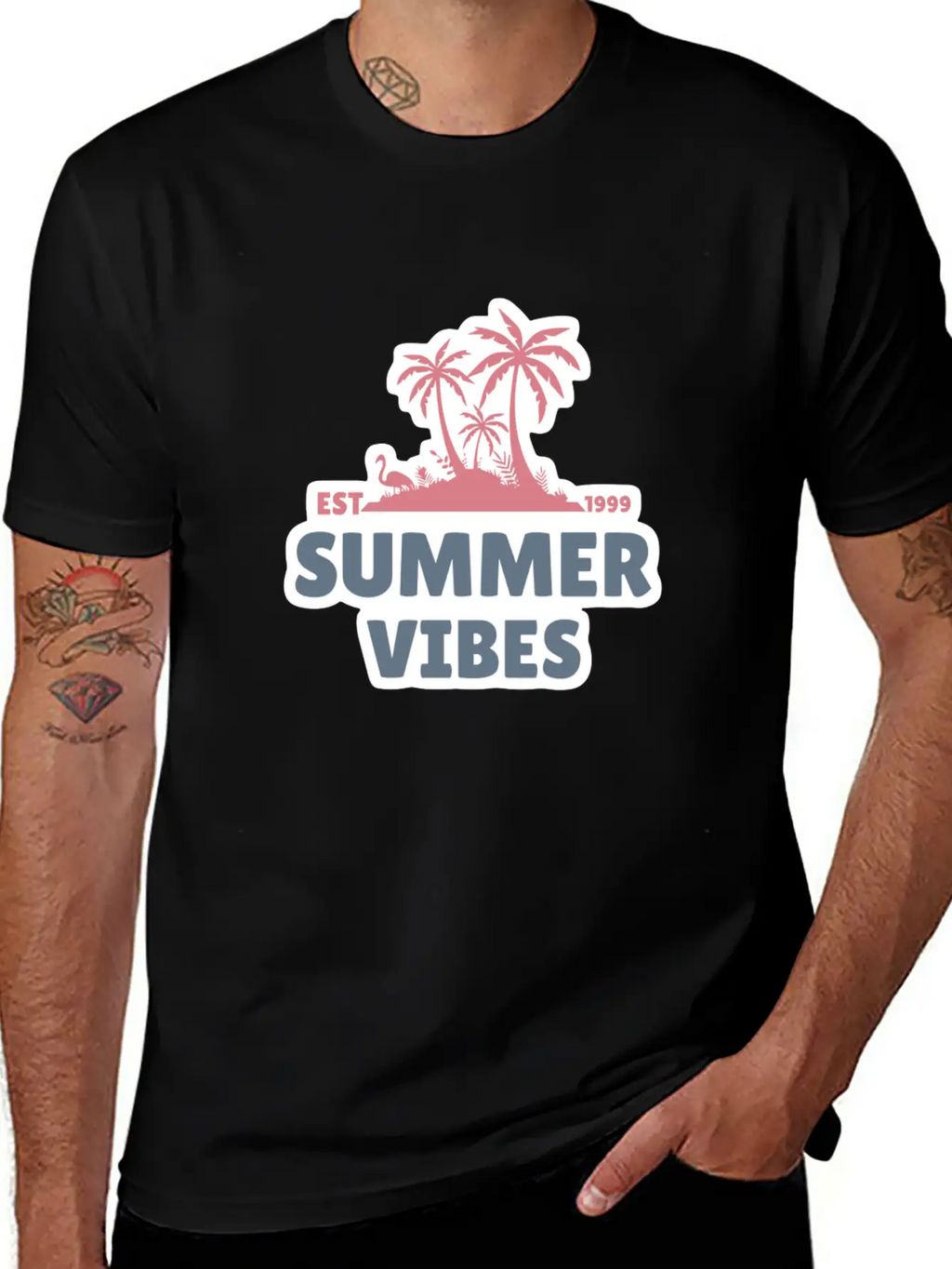 Summer Vibes Unisex Casual T-Shirt – Clean Design For Daily Comfort