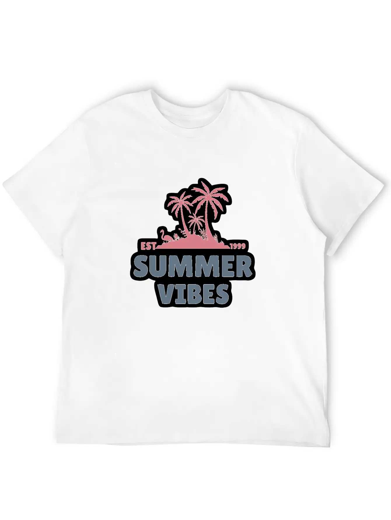 Summer Vibes Unisex Casual T-Shirt – Clean Design For Daily Comfort