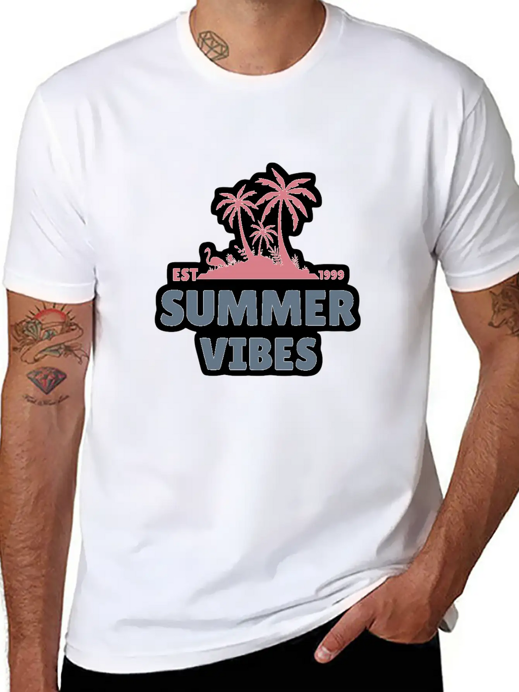 Summer Vibes Unisex Casual T-Shirt – Clean Design For Daily Comfort