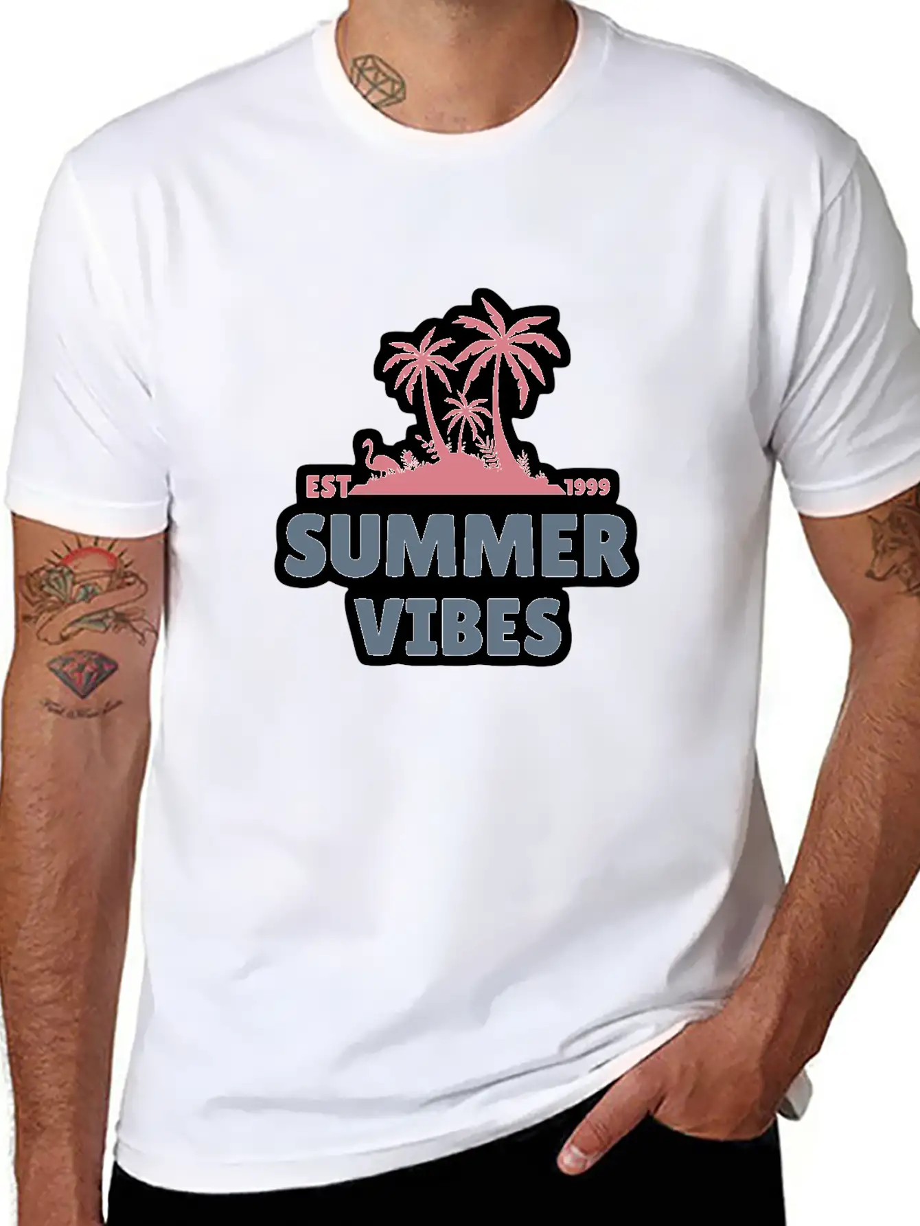 Summer Vibes Unisex Casual T-Shirt – Clean Design For Daily Comfort