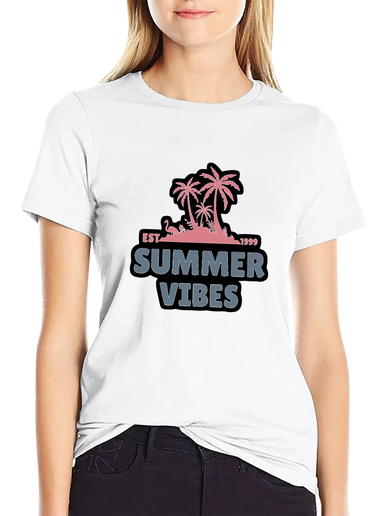 Summer Vibes Unisex Casual T-Shirt – Clean Design For Daily Comfort