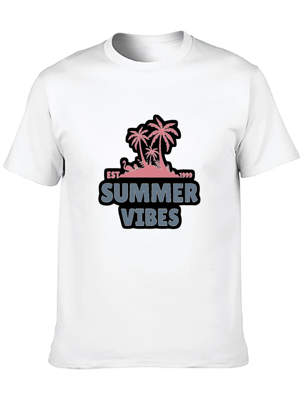 Summer Vibes Unisex Casual T-Shirt – Clean Design For Daily Comfort