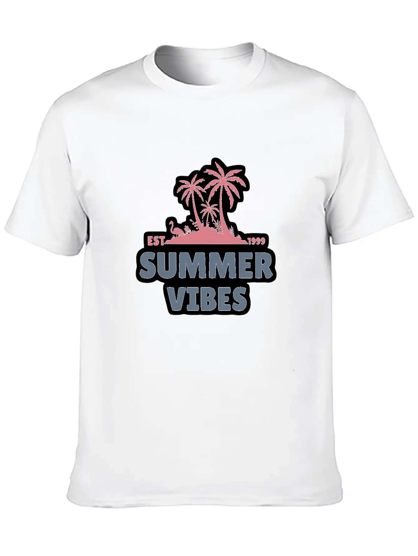 Summer Vibes Unisex Casual T-Shirt – Clean Design For Daily Comfort